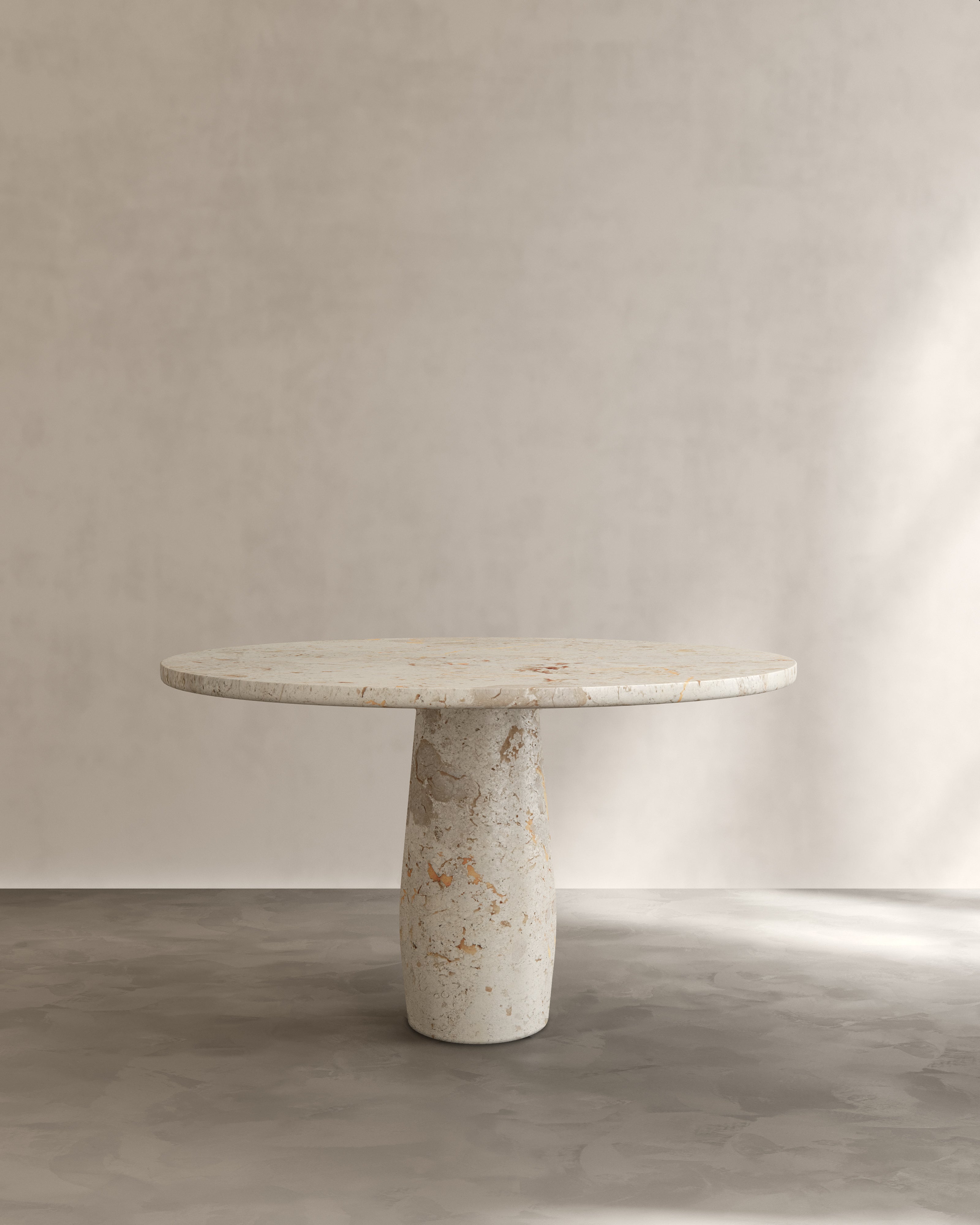 Raffaella Table II — close-up of textured stone surface
