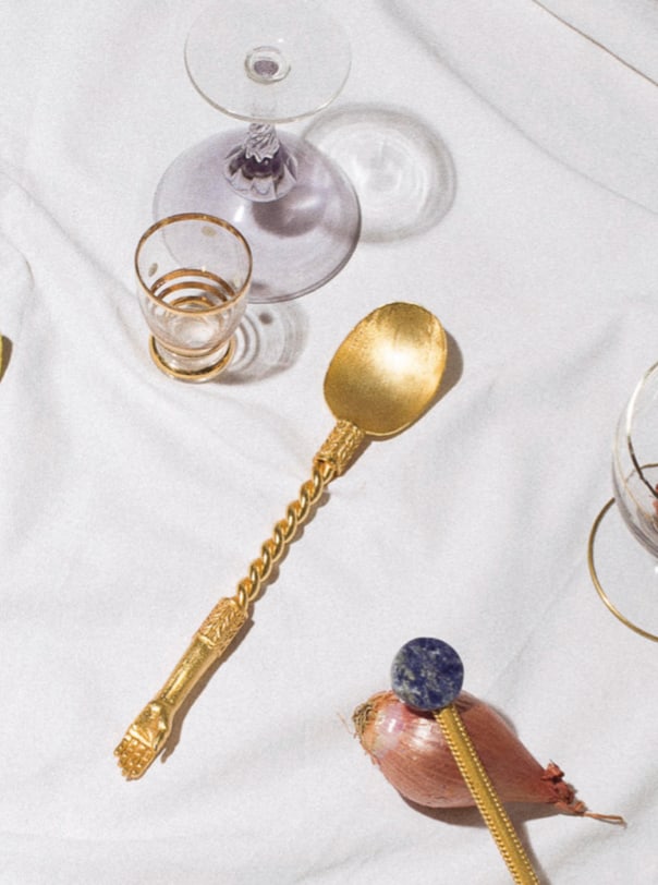 Hand Tea Spoon set of 2 — detail view