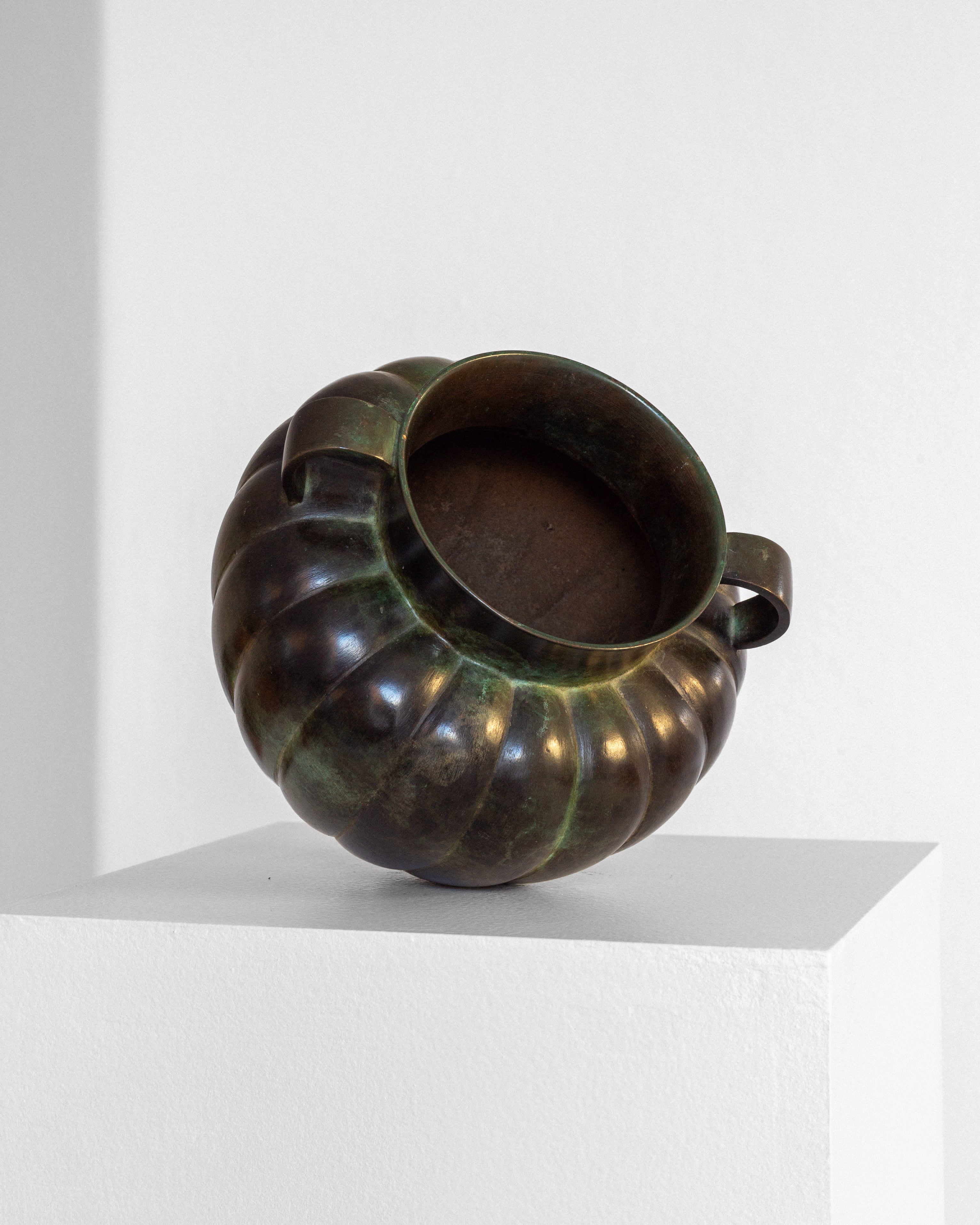 Swedish Art Deco Bronze Vase by GAB, 1930s