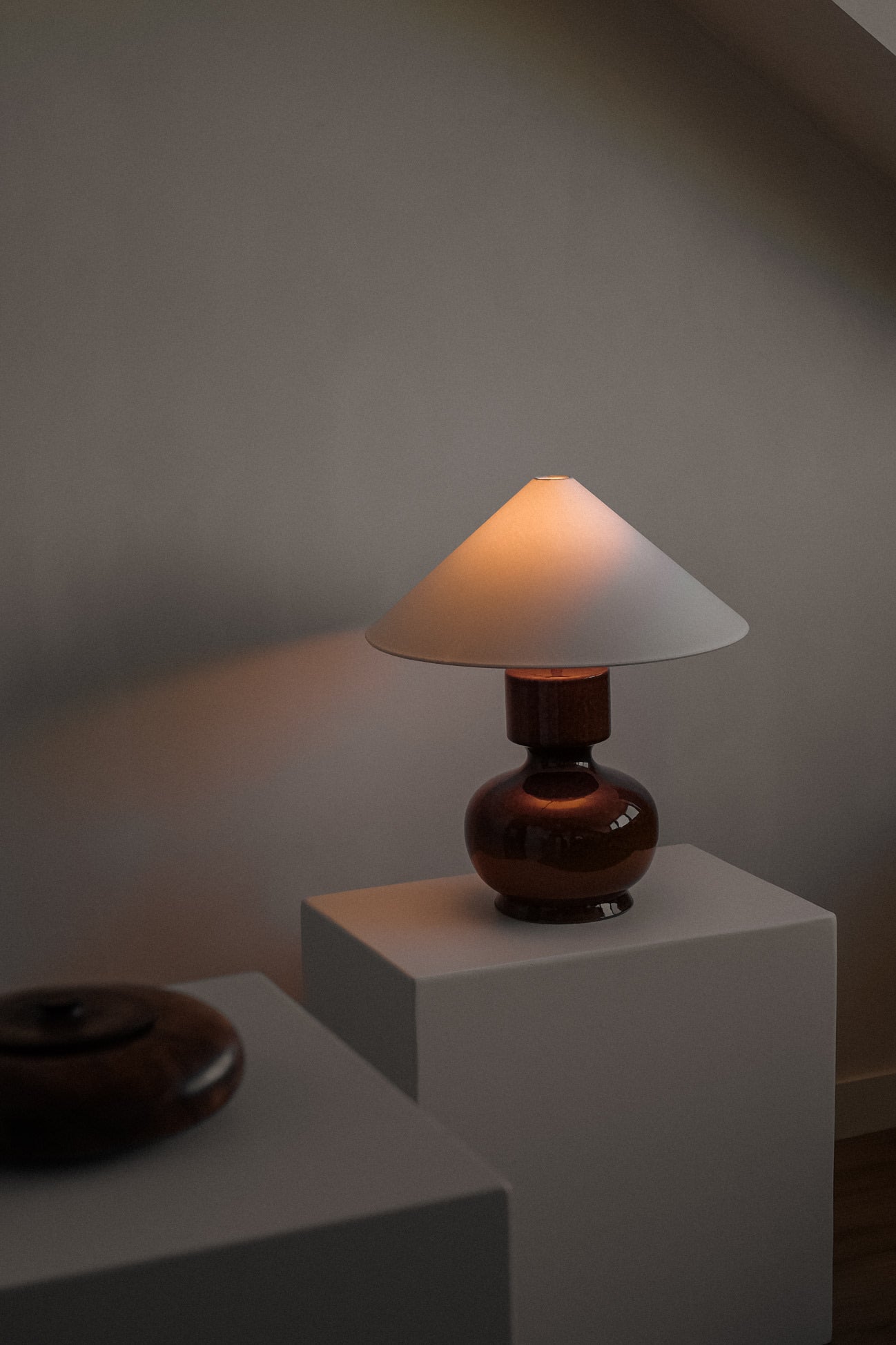 Large Ceramic Table Lamp — lifestyle setting