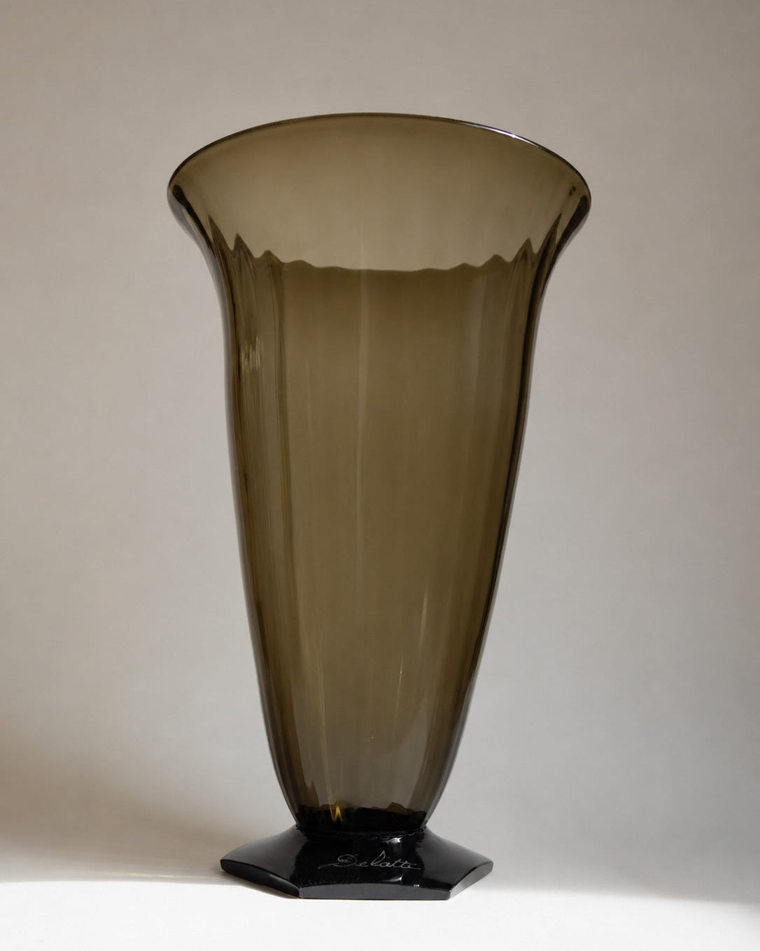 Monumental Delatte Nancy Art Deco Trumpet Vase | France, c. 1930s by Trove Paris | The Oblist