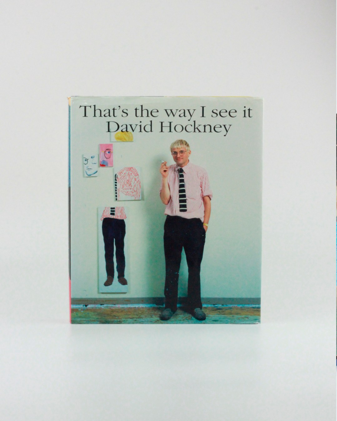 That's the way I see it: David Hockney — front view of book on plain background