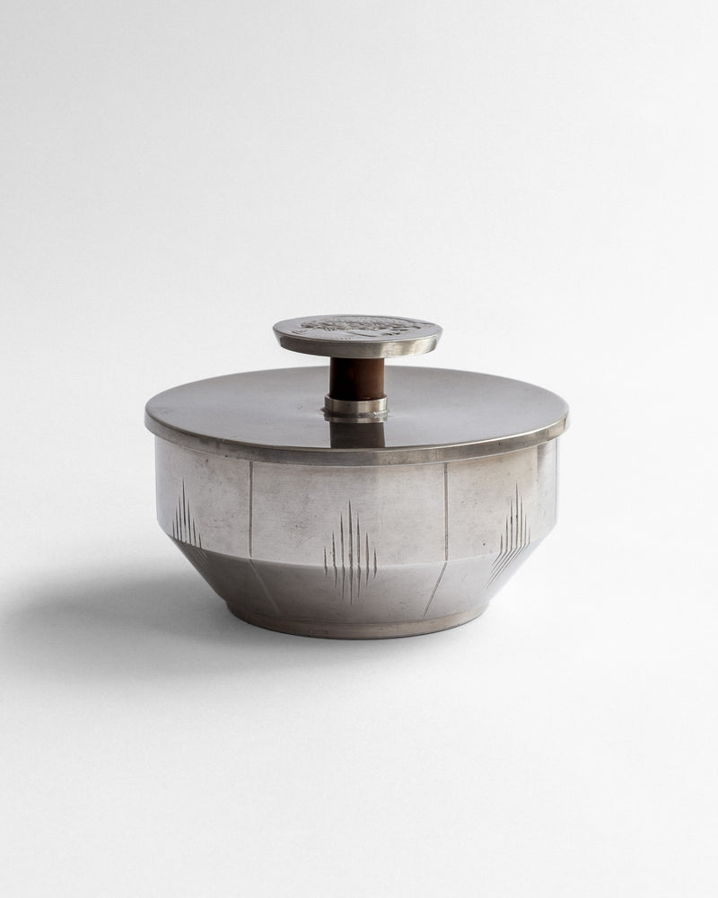 Art Deco Pewter Box by Oscar Antonsson, 1930s, Sweden by Spigel | The Oblist