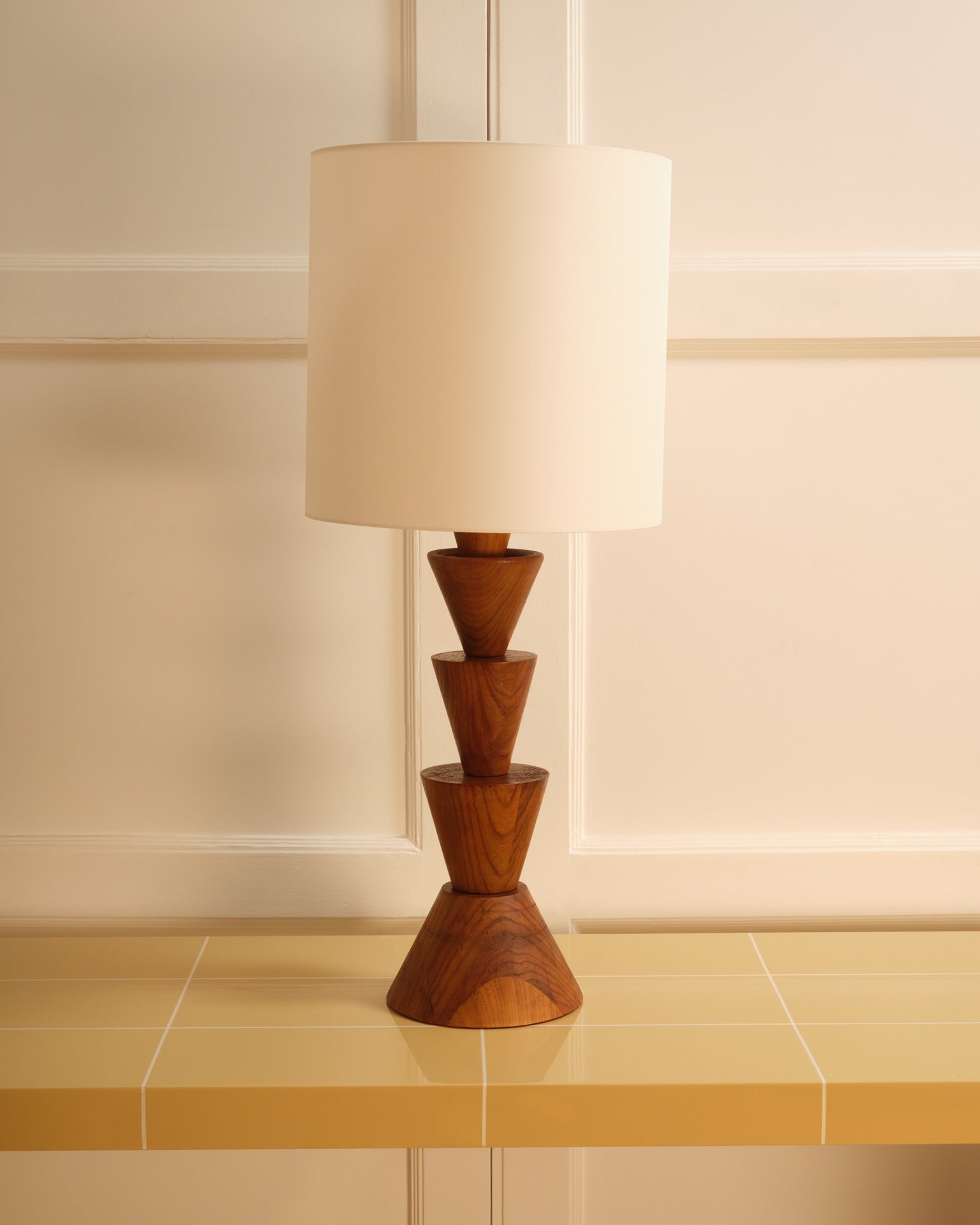 Graphic Wooden Lamp - Italy