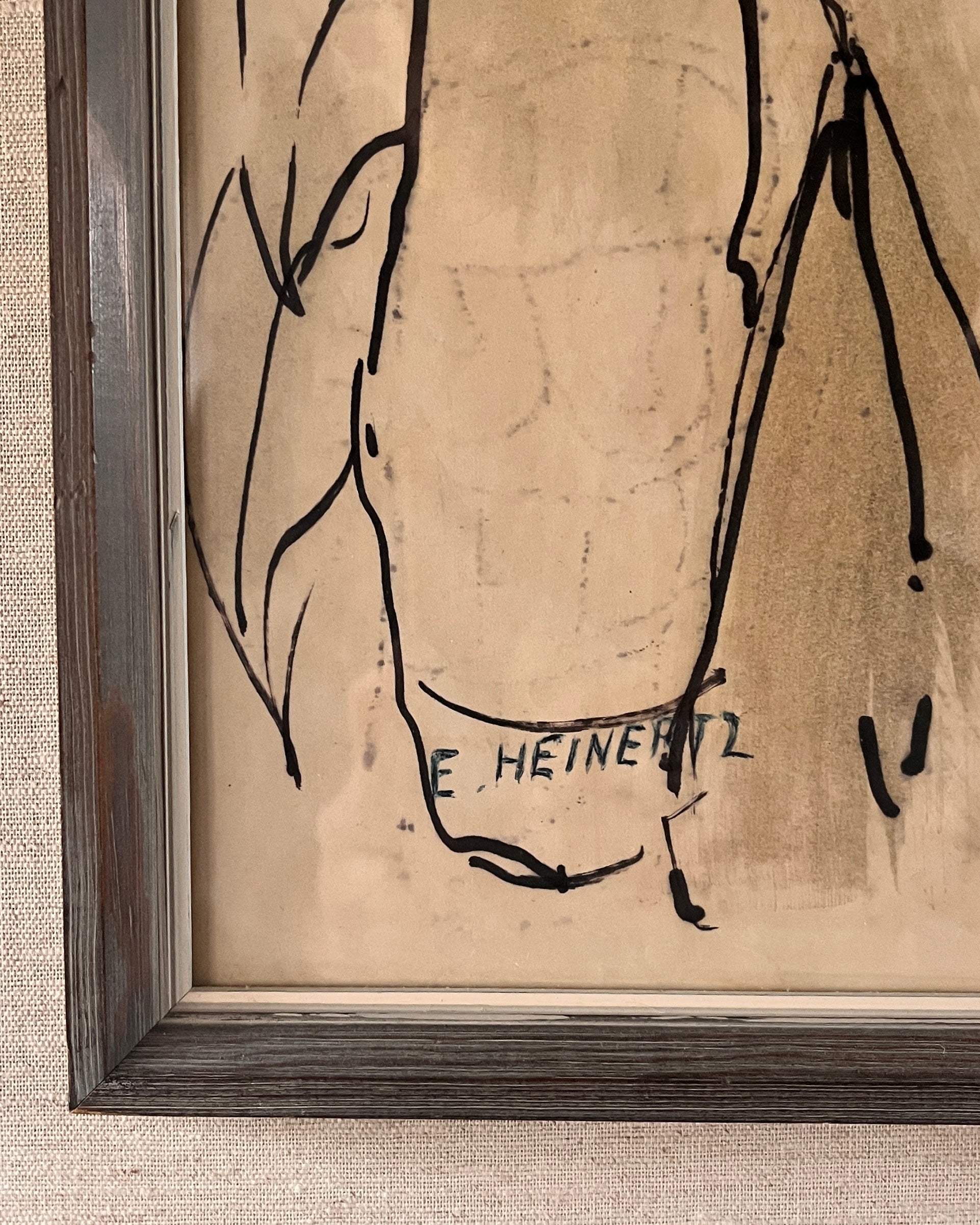 Encre sur papier du milieu du siècle par Erik Heinerttz