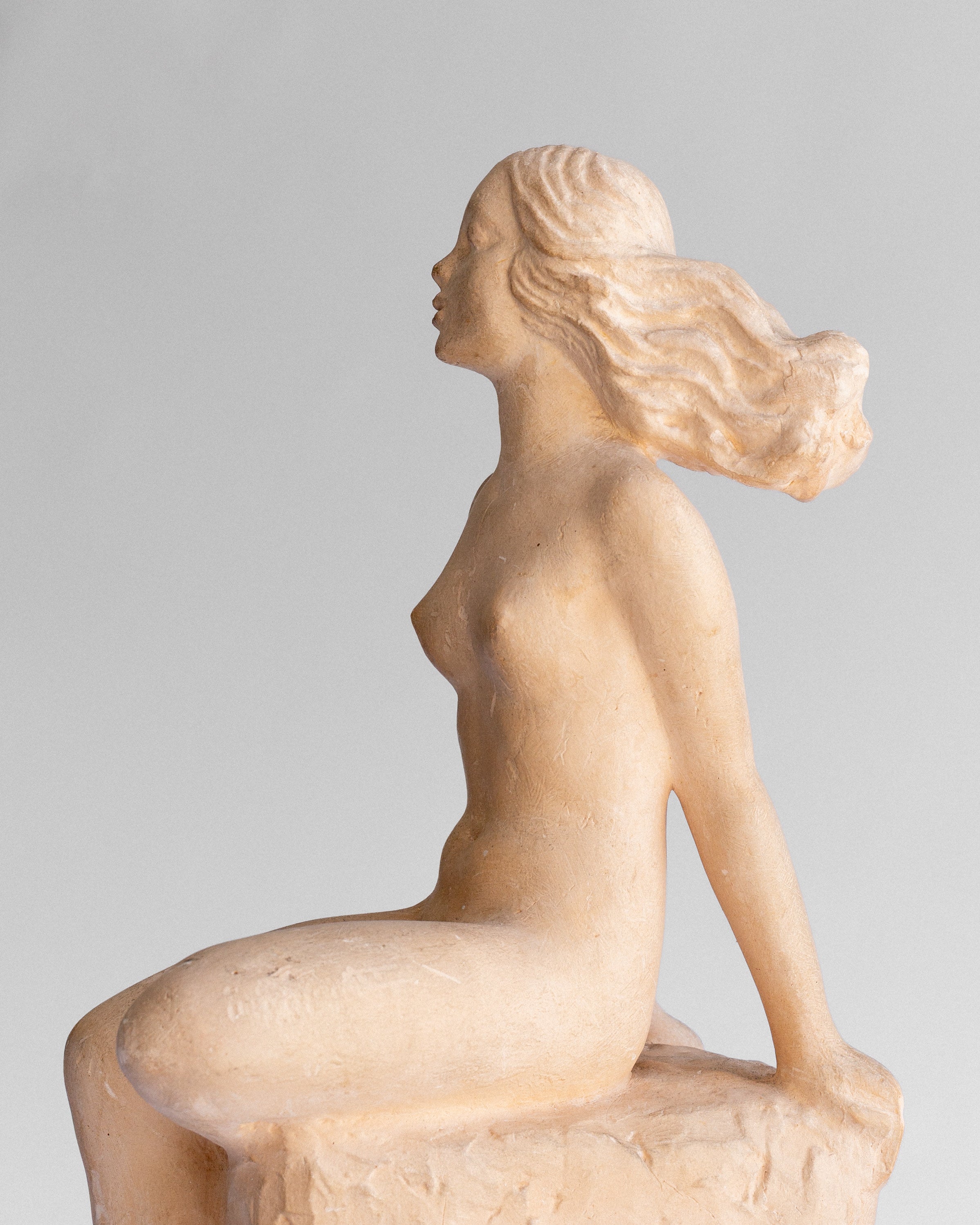 Plaster Sculpture of a Female Figure by Carin Nilsson, Sweden, 1944 — alternate view