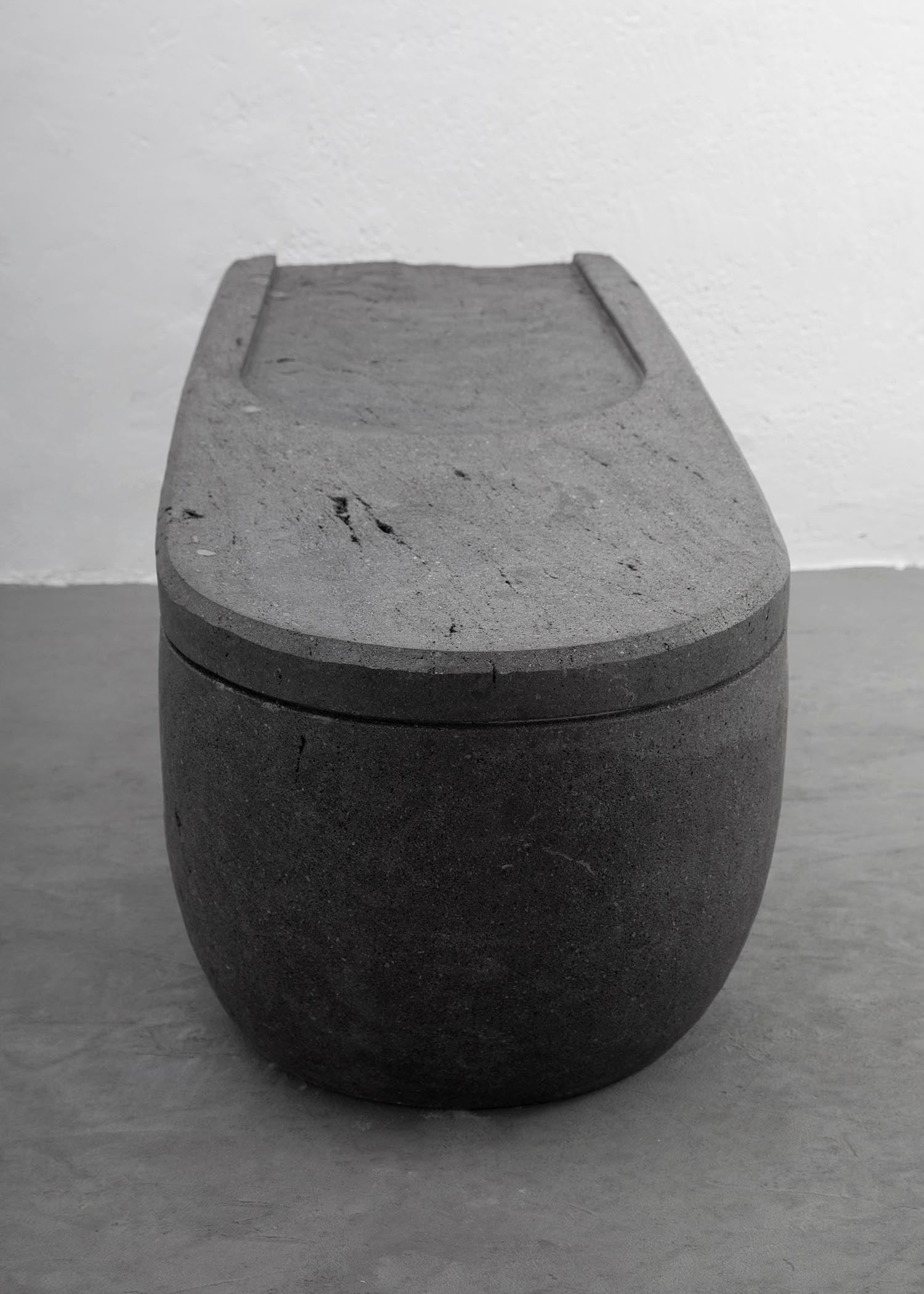CENTRO Coffee Table Handcarved Volcanic Stone — alternate view