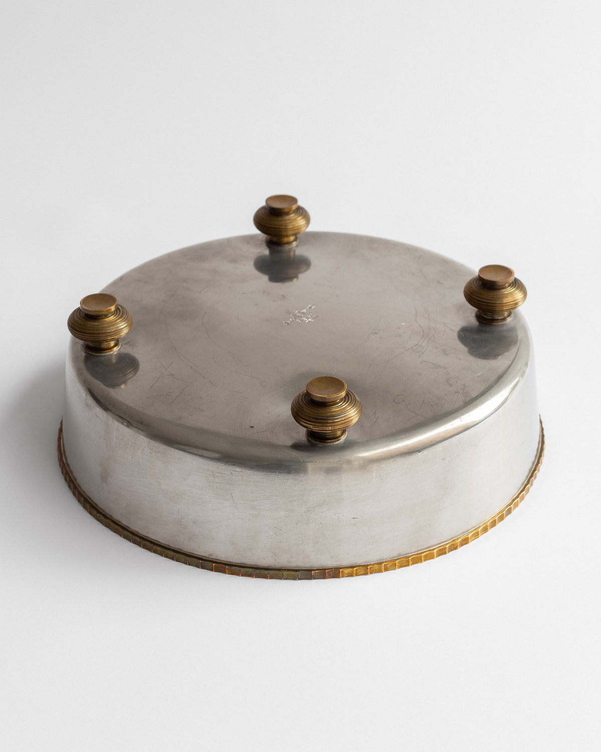 Art Deco Pewter and Brass Bowl by C.G. Hallberg, Sweden, 1933 — in context