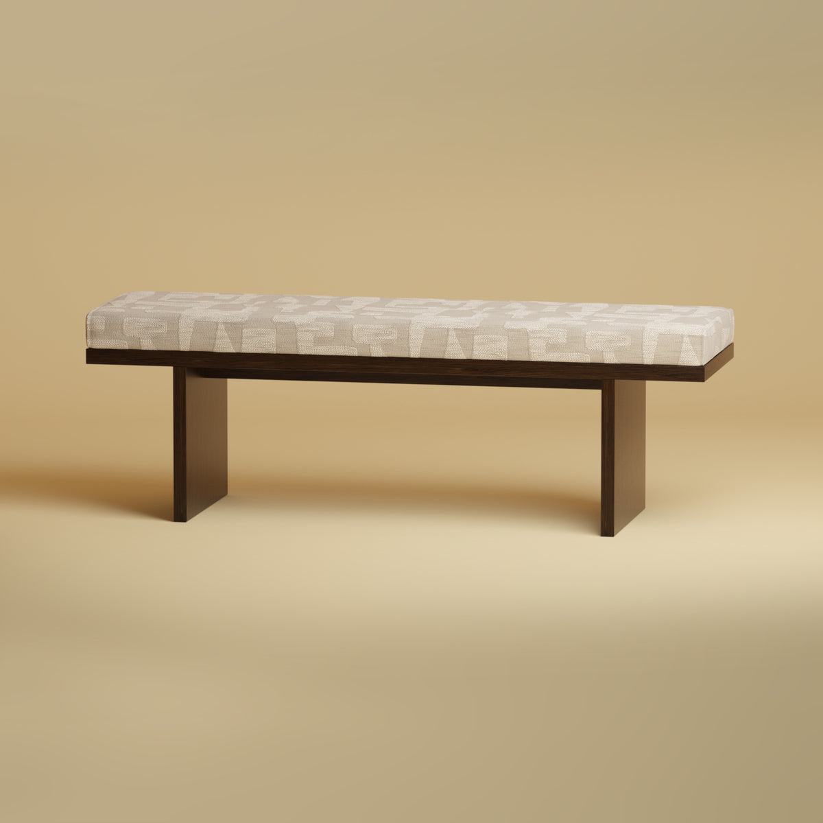 Wooden Bench - AROS Series in Smoked Oak by Lebanto | The Oblist