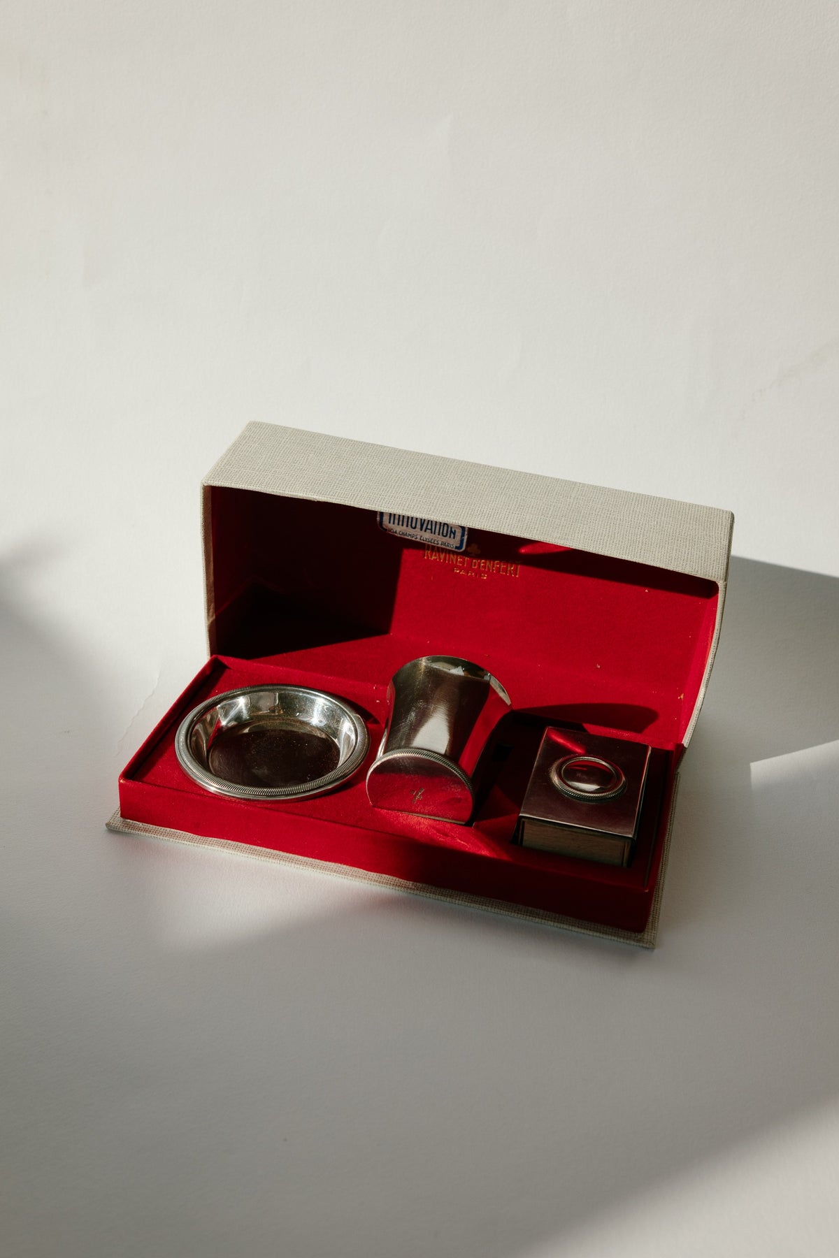 Ravinet d’Enfert Art Deco Smoking Set in Original Box | France - c. 1950s by Trove Paris | The Oblist