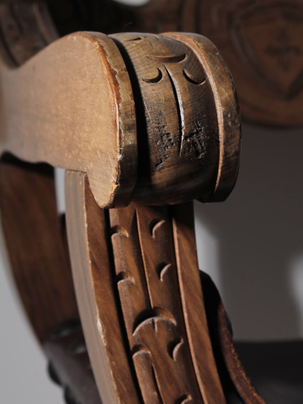 Renaissance Revival Dante Oak Chair, 1850s, Sweden — alternate view