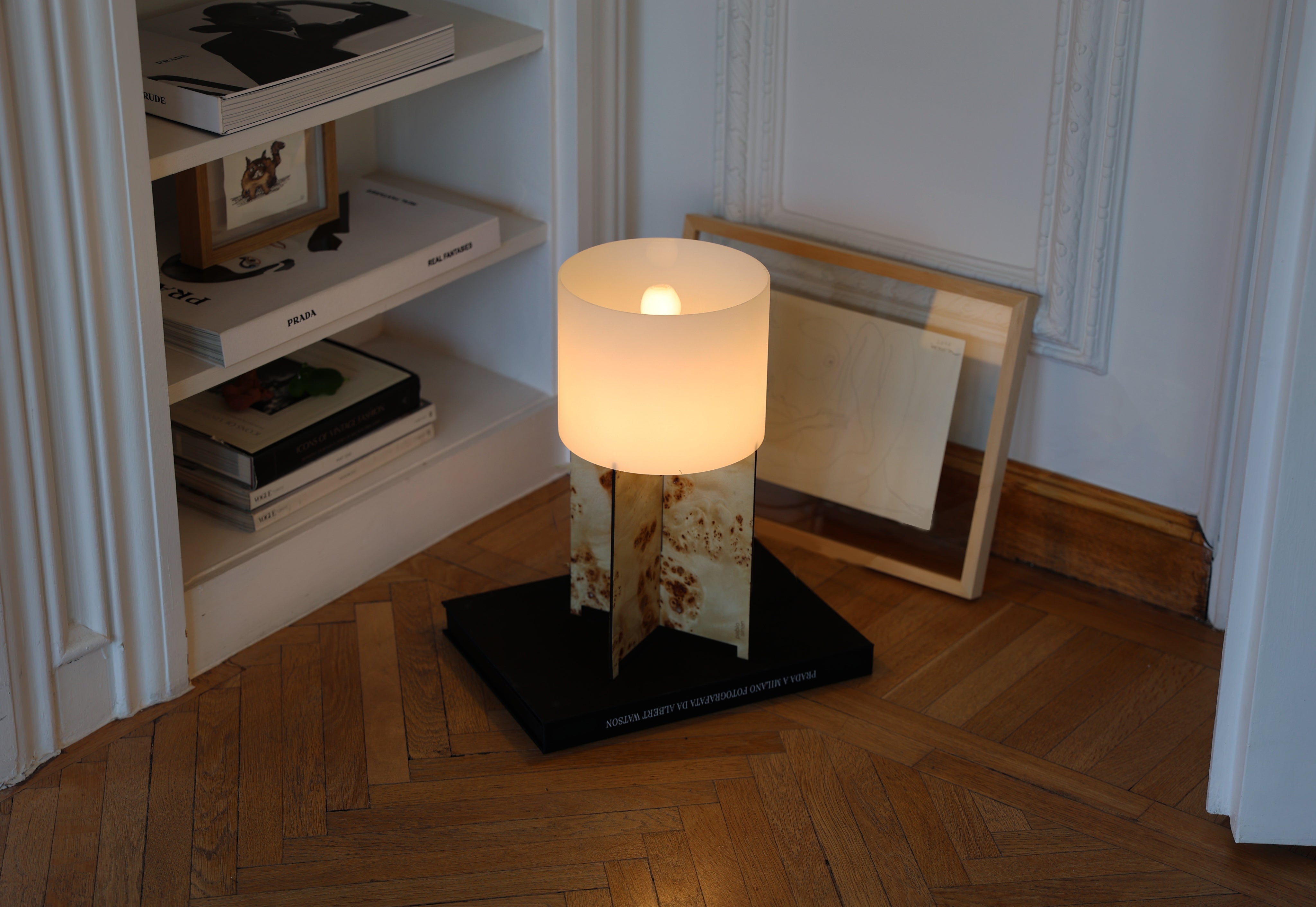 Lumix Table Lamp Poplar Wood — in context