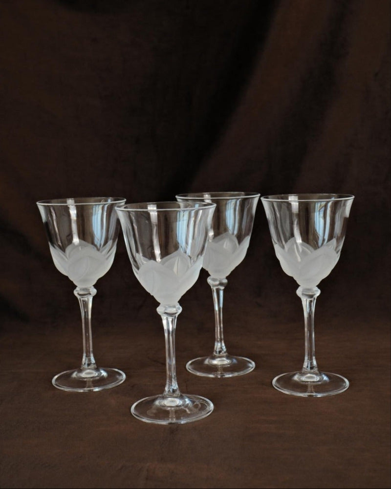 Glass and Crystal Wine Glasses - Set of 4 — lifestyle setting