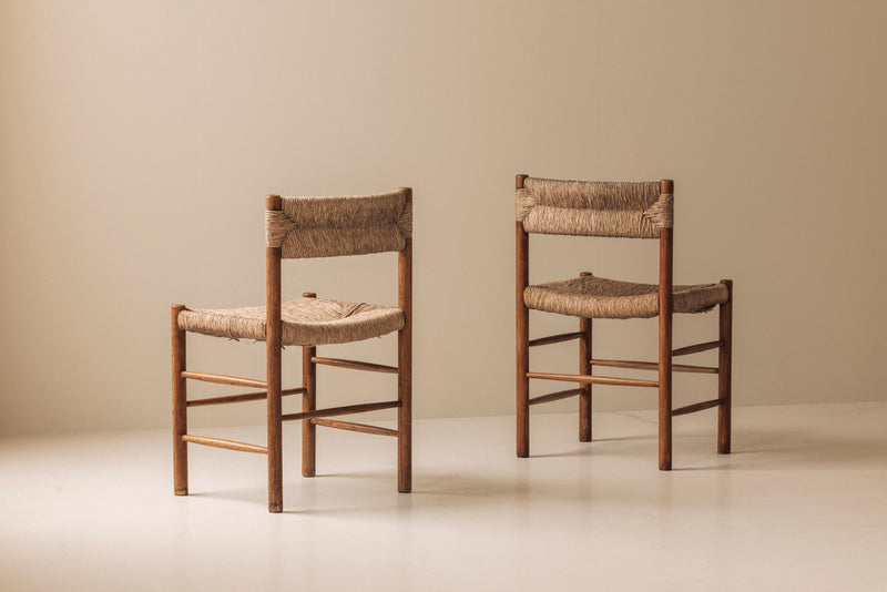 Original set of four ‘Dordogne’ chairs by Charlotte Perriand for Sentou, 1960s by Modern Living | The Oblist