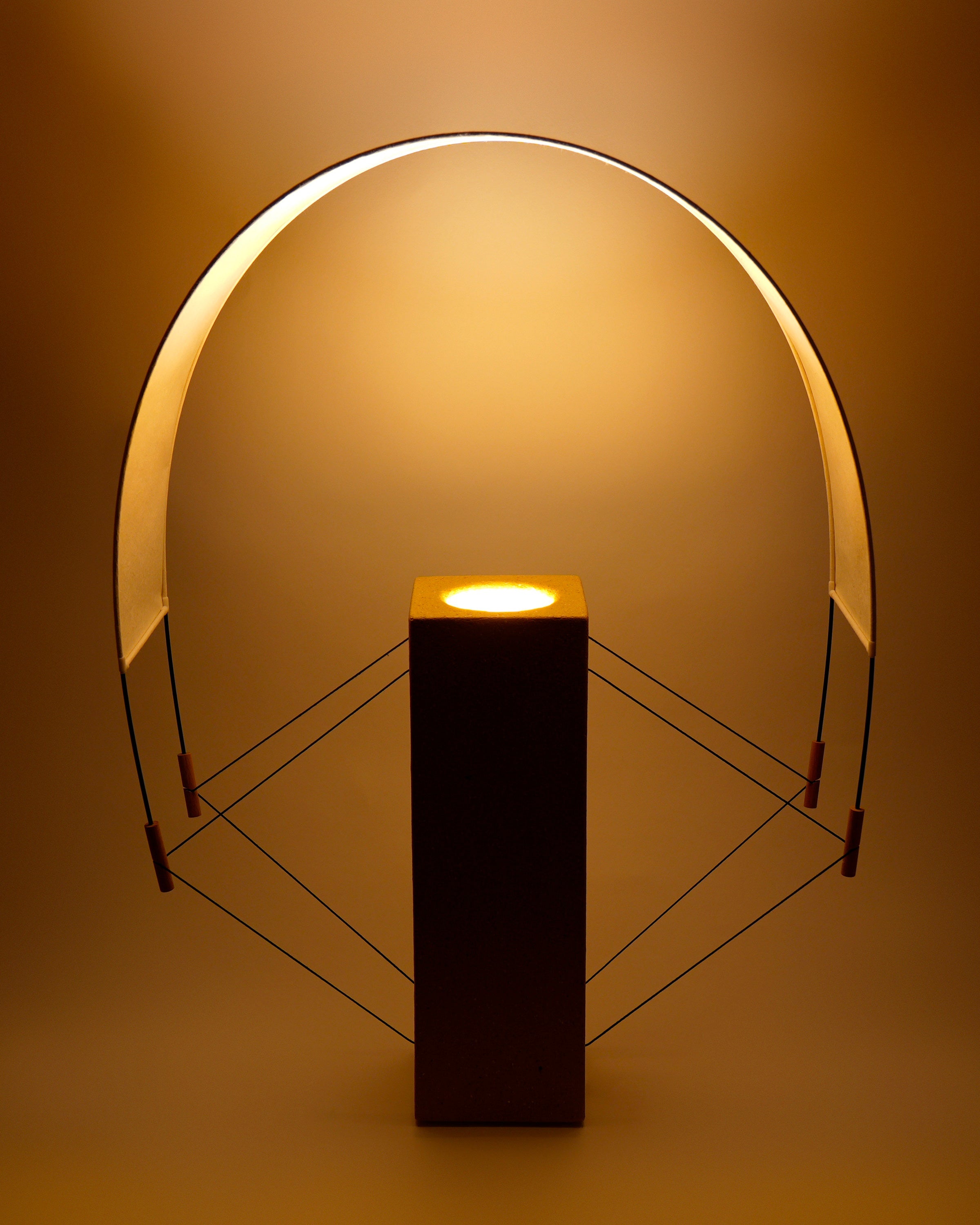 Lumia - Raw Clay Table Lamp