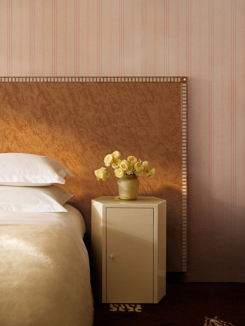 Aquarama Headboard in Birds Eye Maple — close-up of textured wood grain
