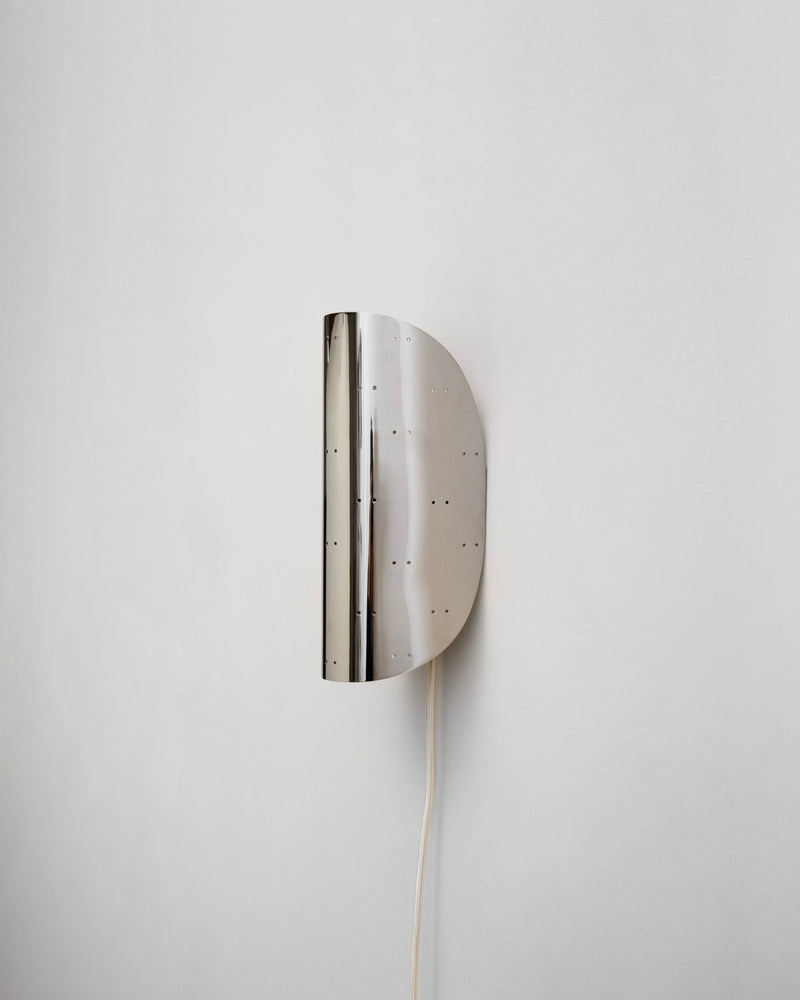 Giselle Wall Lamp - Polished Steel by Hein Studio | The Oblist — polished steel finish, modern design