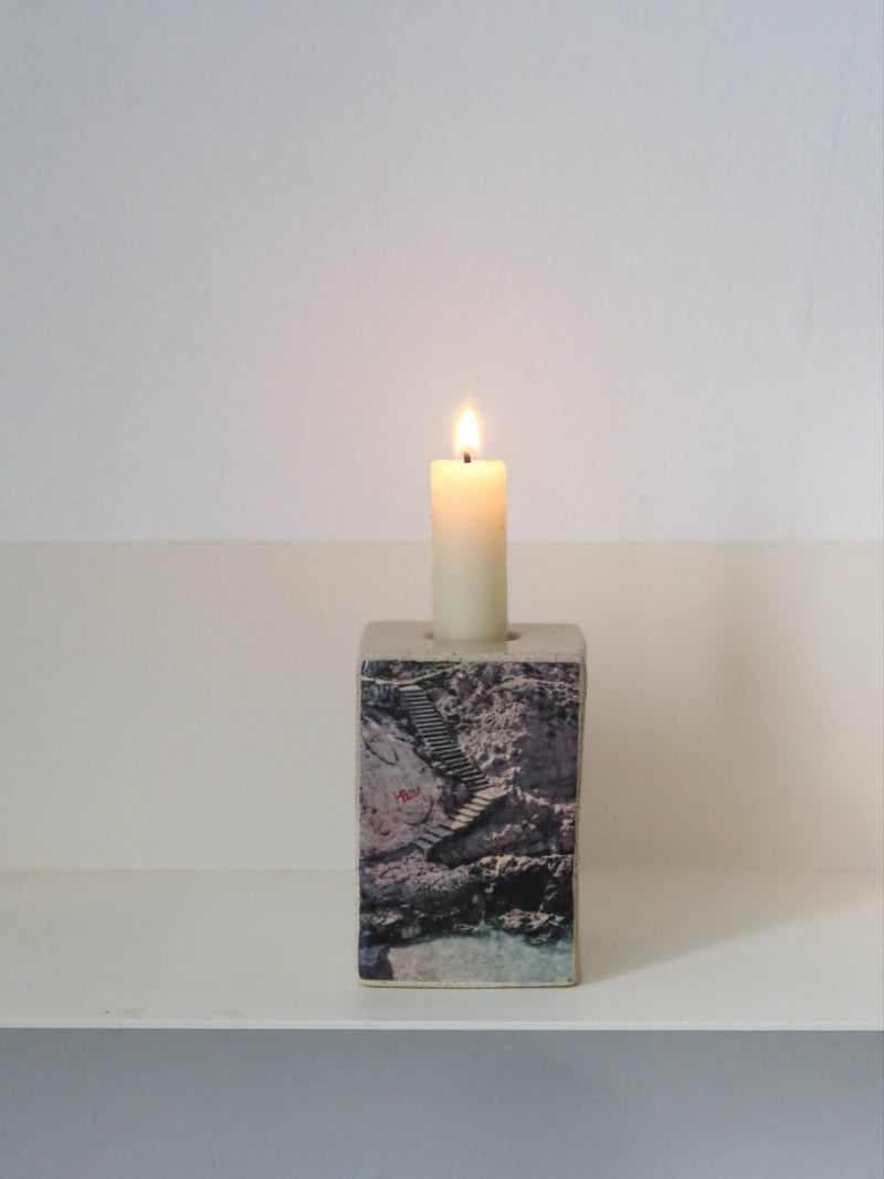 Photographic Candle Holder - Marseille Calanque by Céju | The Oblist