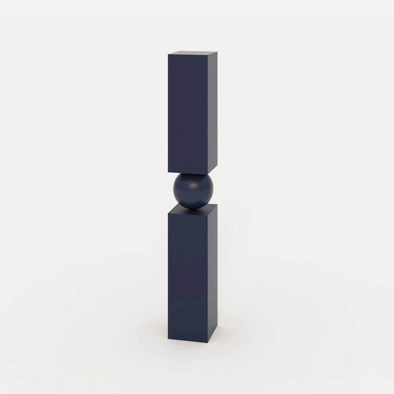 Pecan' Long Shelf — modern design with navy blue finish