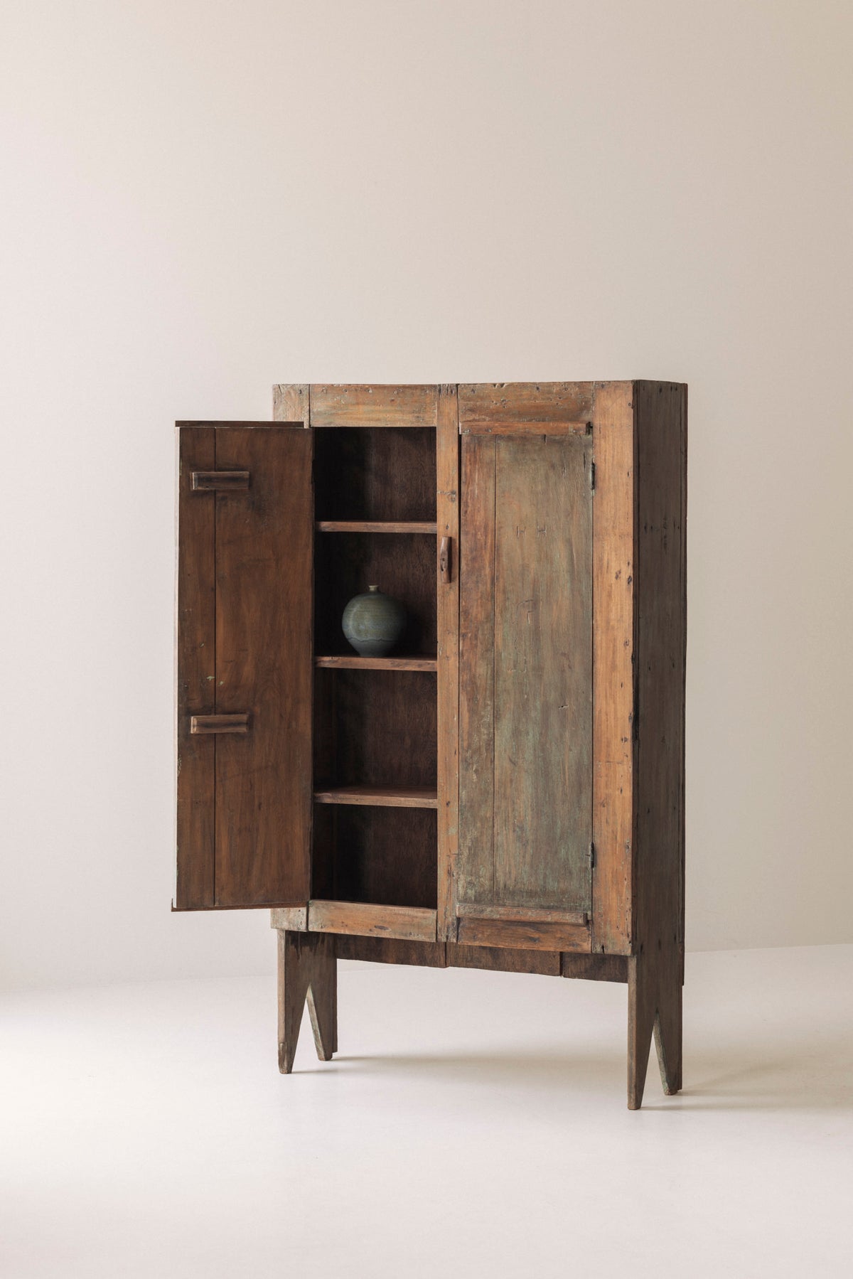 Spanish Primitive Highboard with Exceptional Patina, Late 19th Century — in context