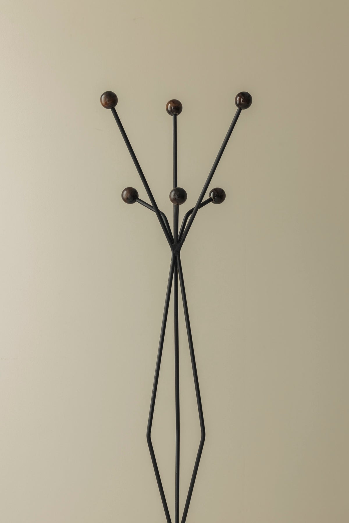 French Modernist Coat Stand, 1950s — side angle