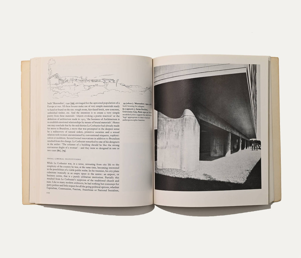 Le Corbusier and the Tragic View of Architecture, Harvard Press, 1976 Interiors Book — side angle