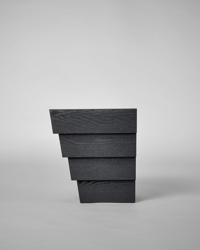 Taes Side Table by Mokko | The Oblist — handcrafted black wood design