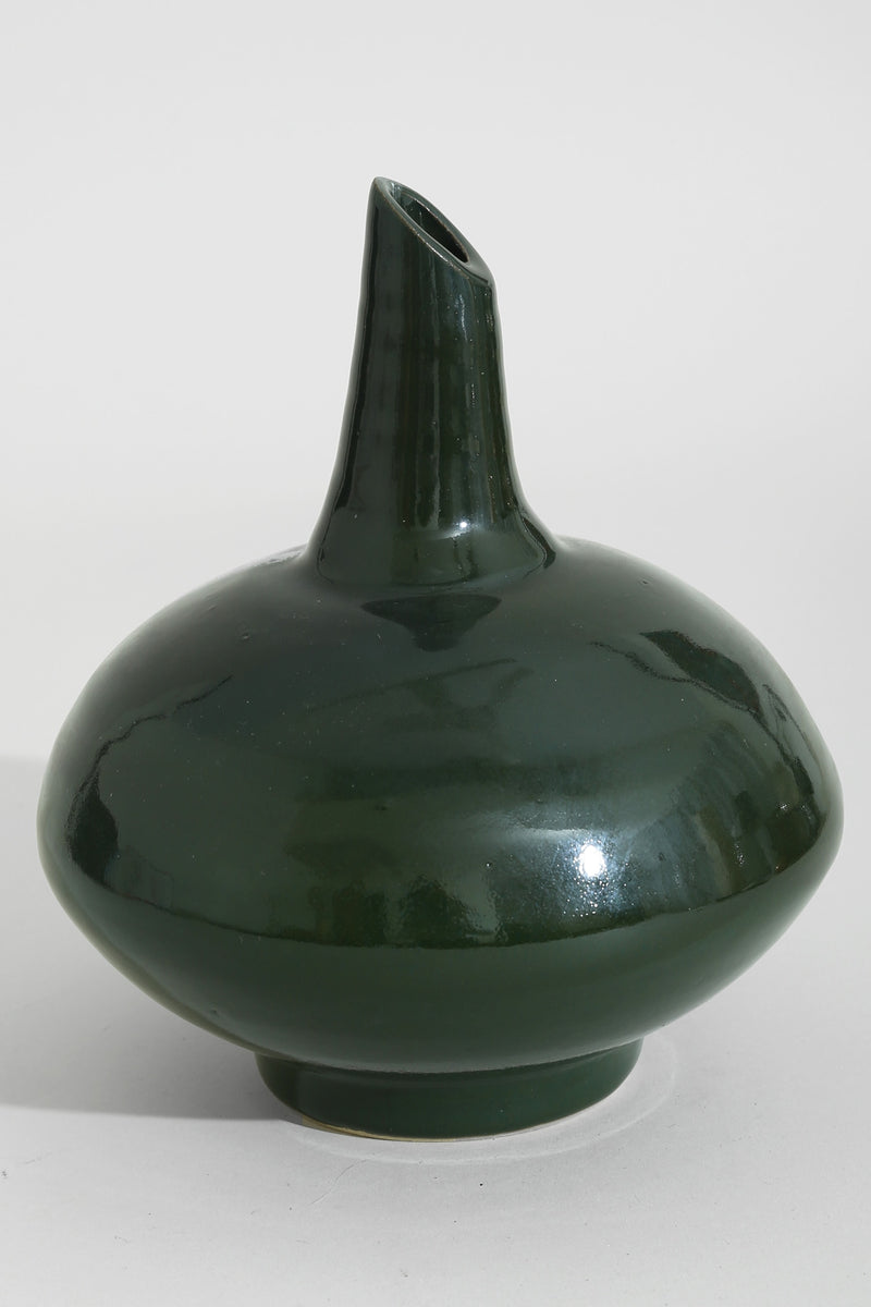 Green Sculptural Pottery — detail view