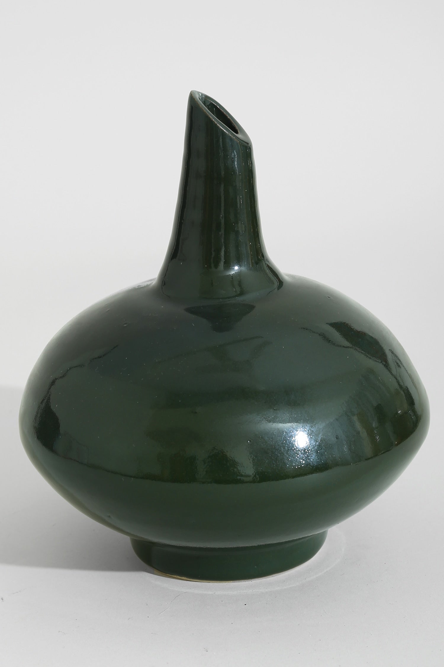 Green Sculptural Pottery — detail view
