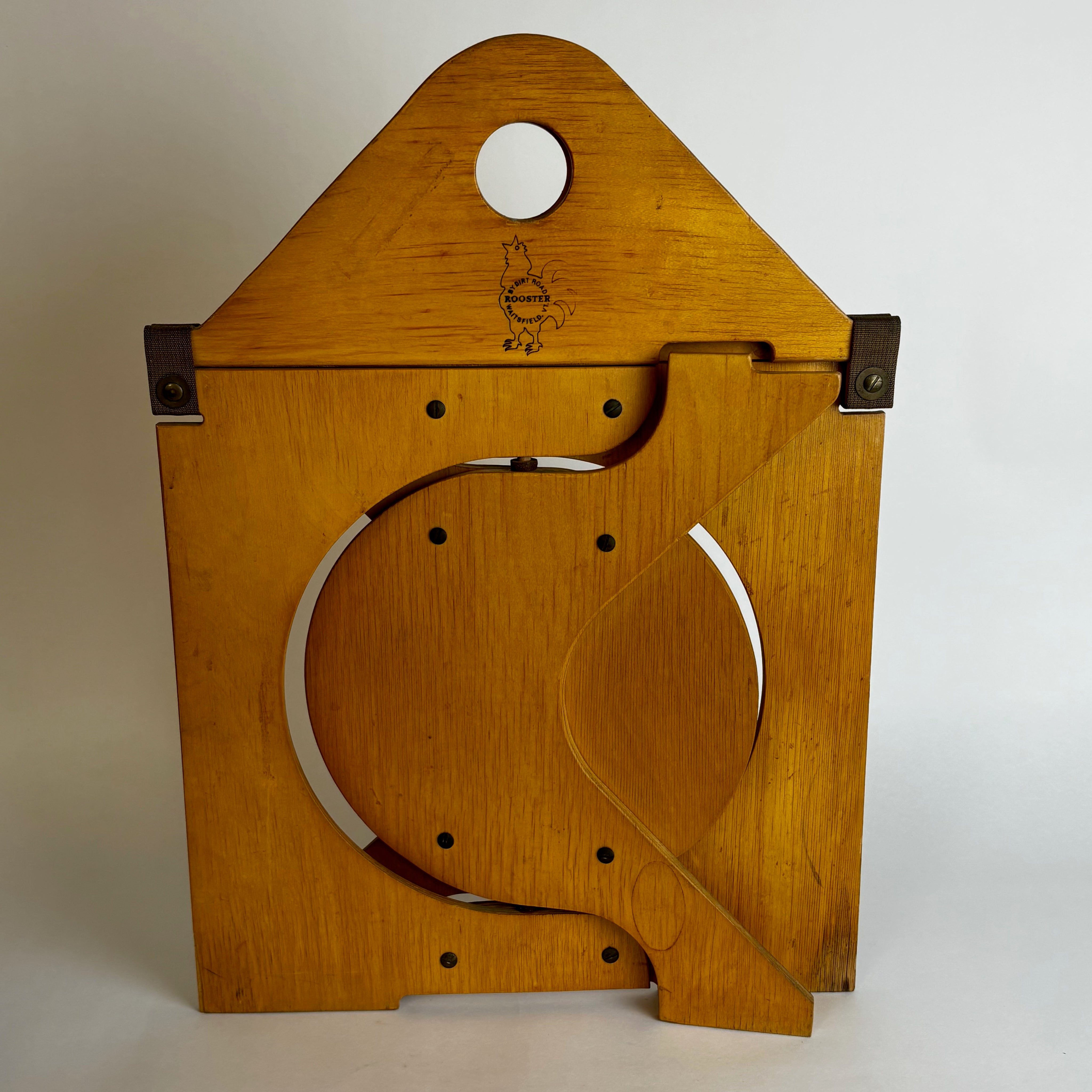 Plywood Collapsible Stool By Barry Simson — close-up