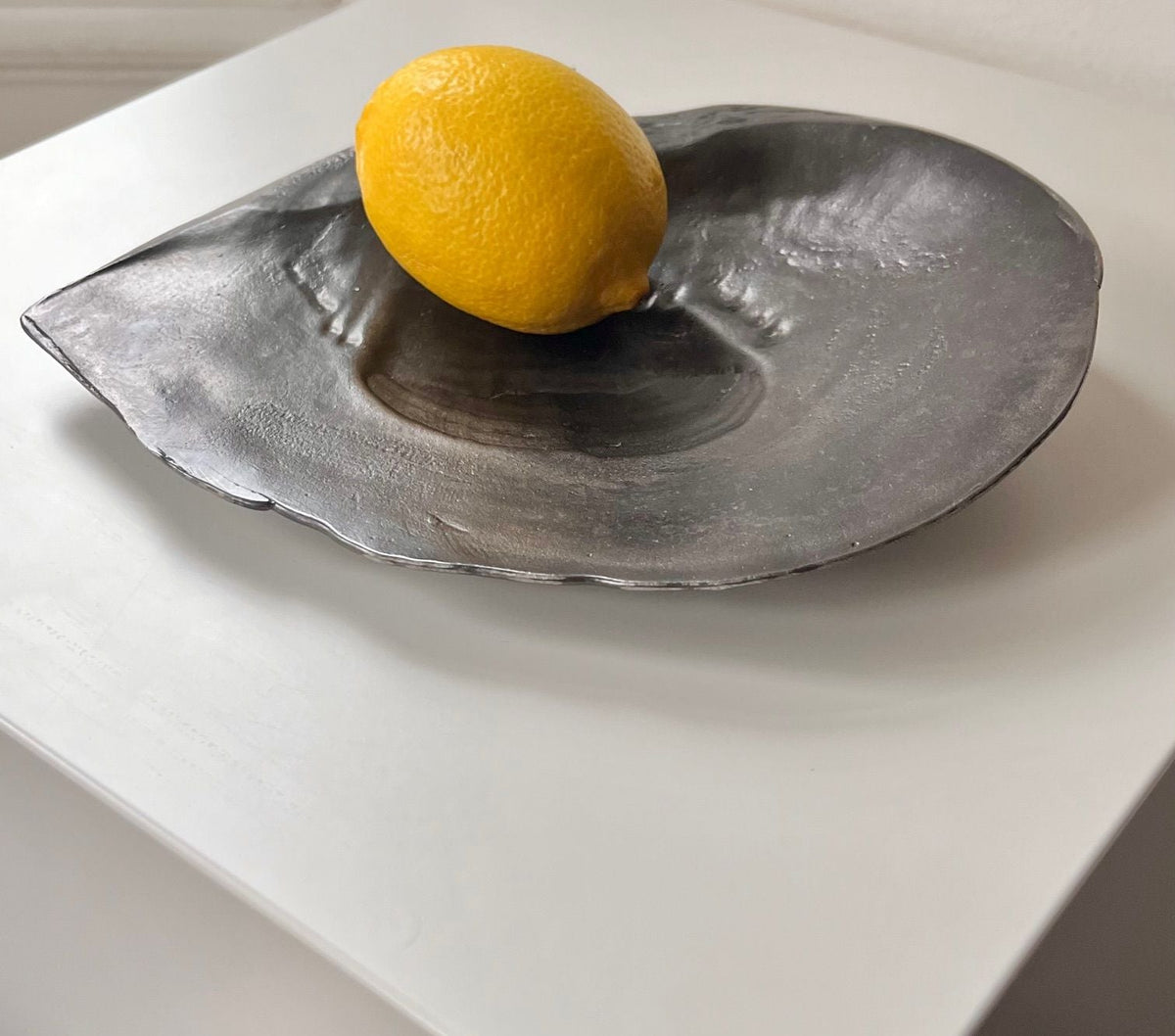 Oyster Shell Sculpture — side angle
