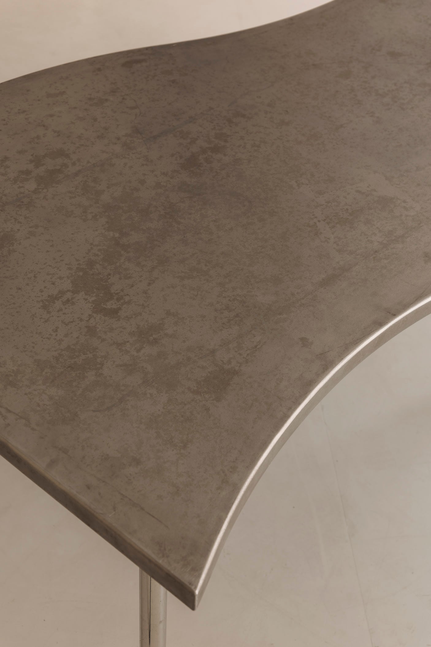 Postmodern Steel Free-Form Dining Table, France 1980s — additional view