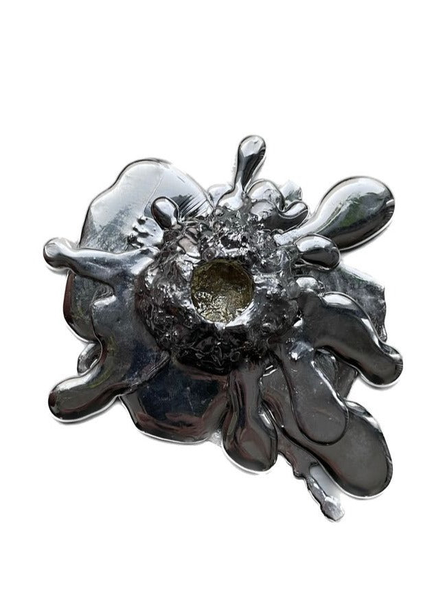  Tin Collection Melt Candle Holder with Distressed Look and Romantic Charm