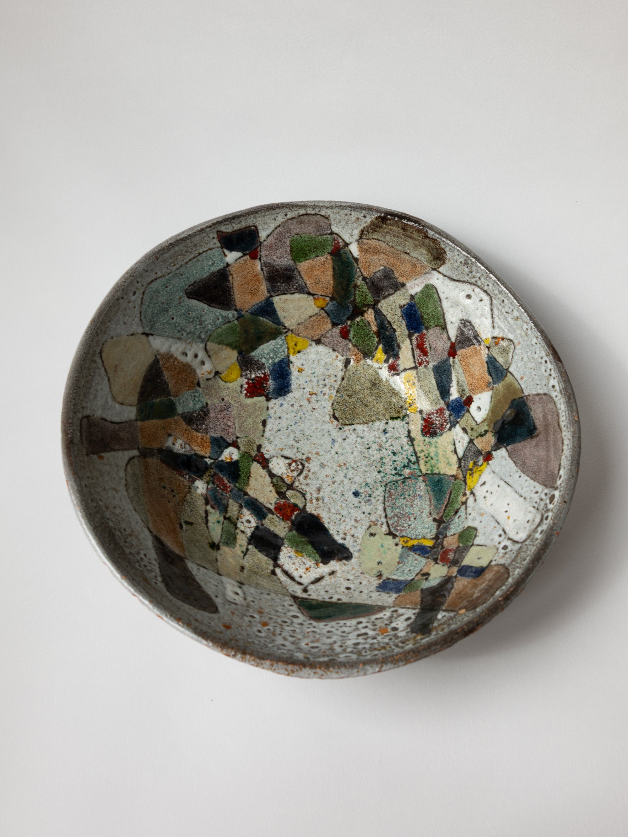 Paul Quéré French Abstract Ceramic Bowl | La Po(é)terie — close-up
