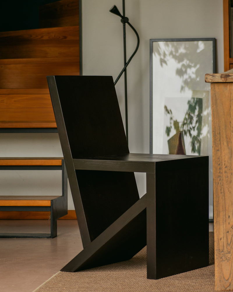CH01 Chair by Vollum | The Oblist — modern black wood design