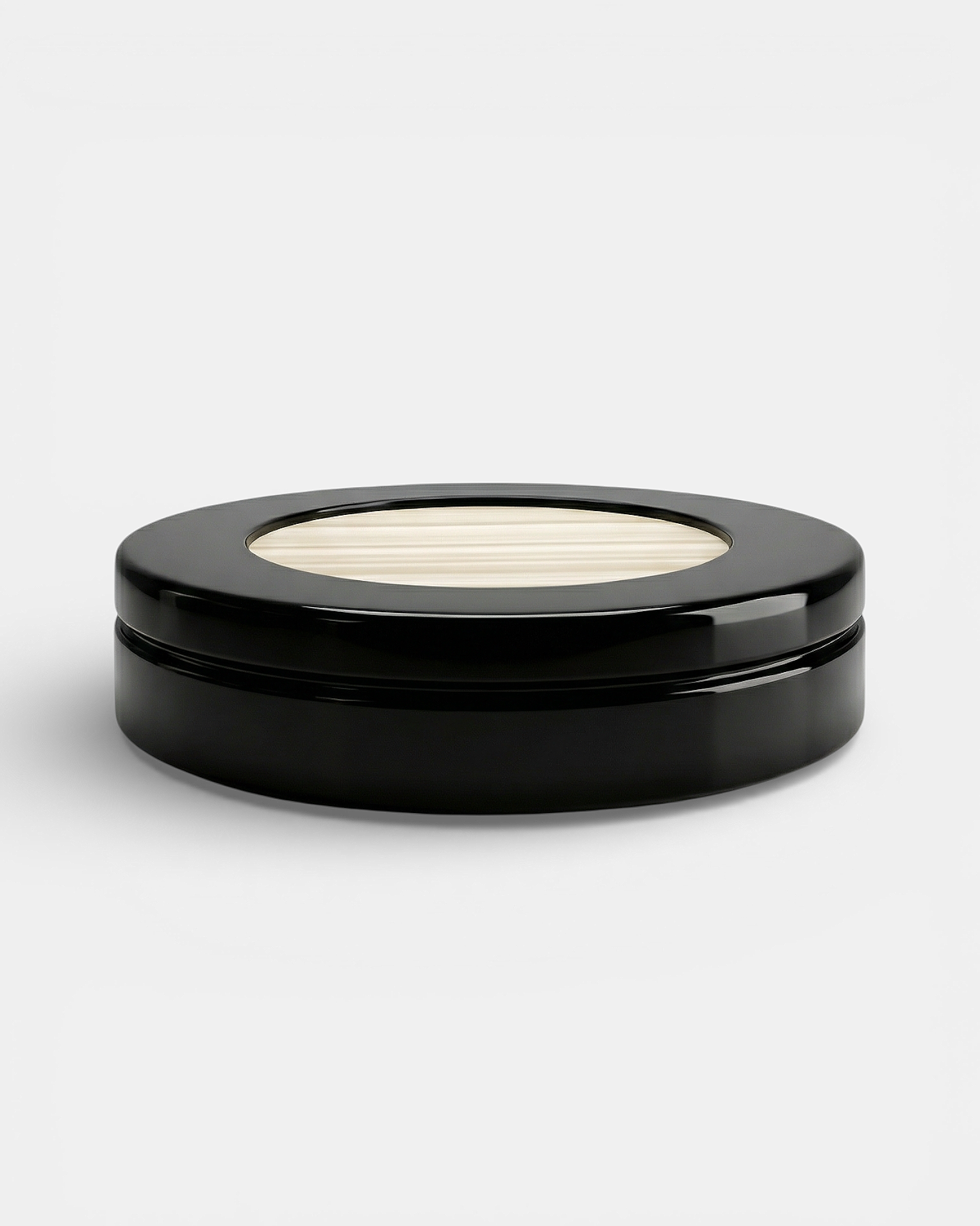 Yoyo Black And Ivory Onyx by Marbera | The Oblist — handcrafted low table, black and ivory