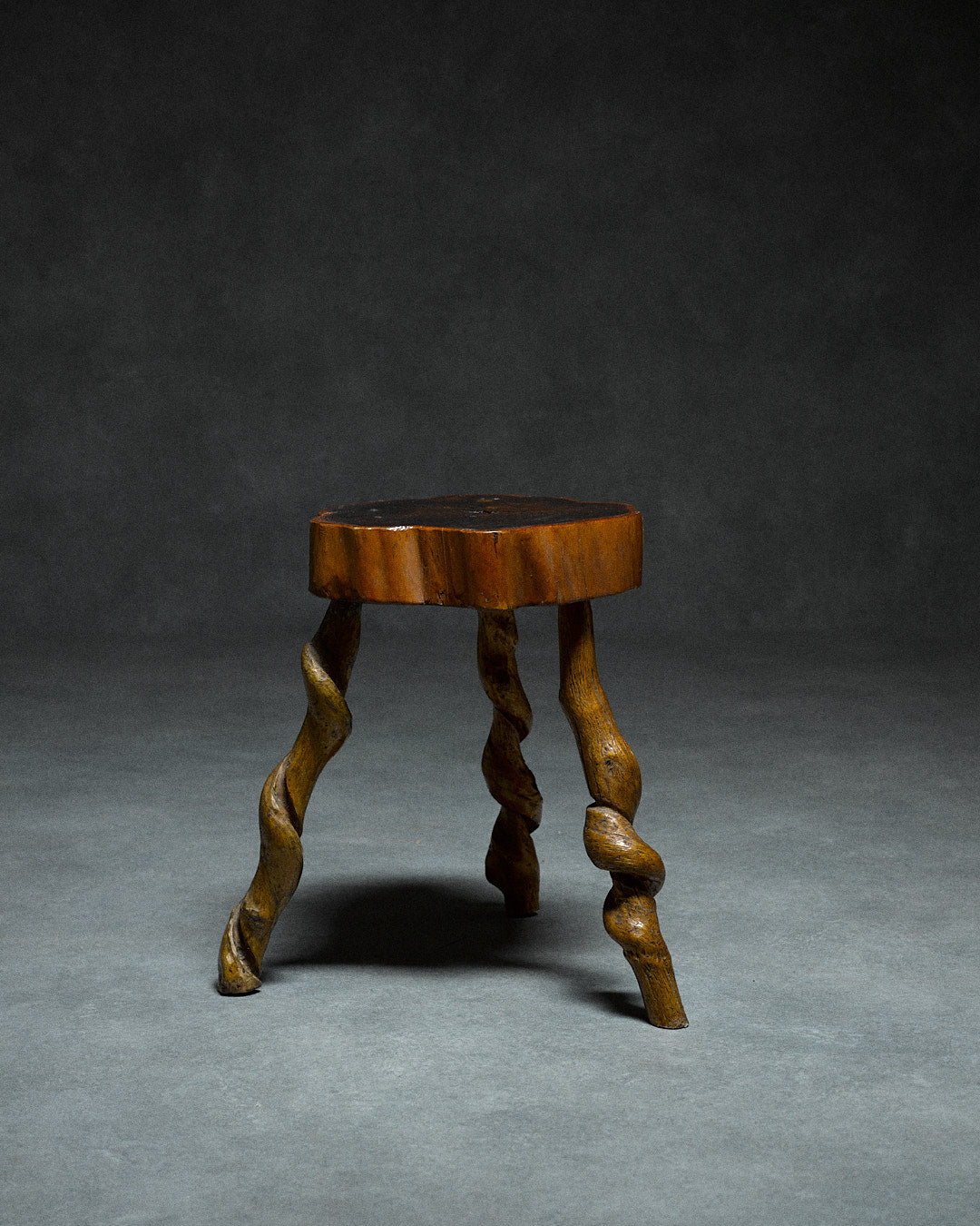 Small Tripod Stool by monica monaco | The Oblist — handcrafted wood, natural finish
