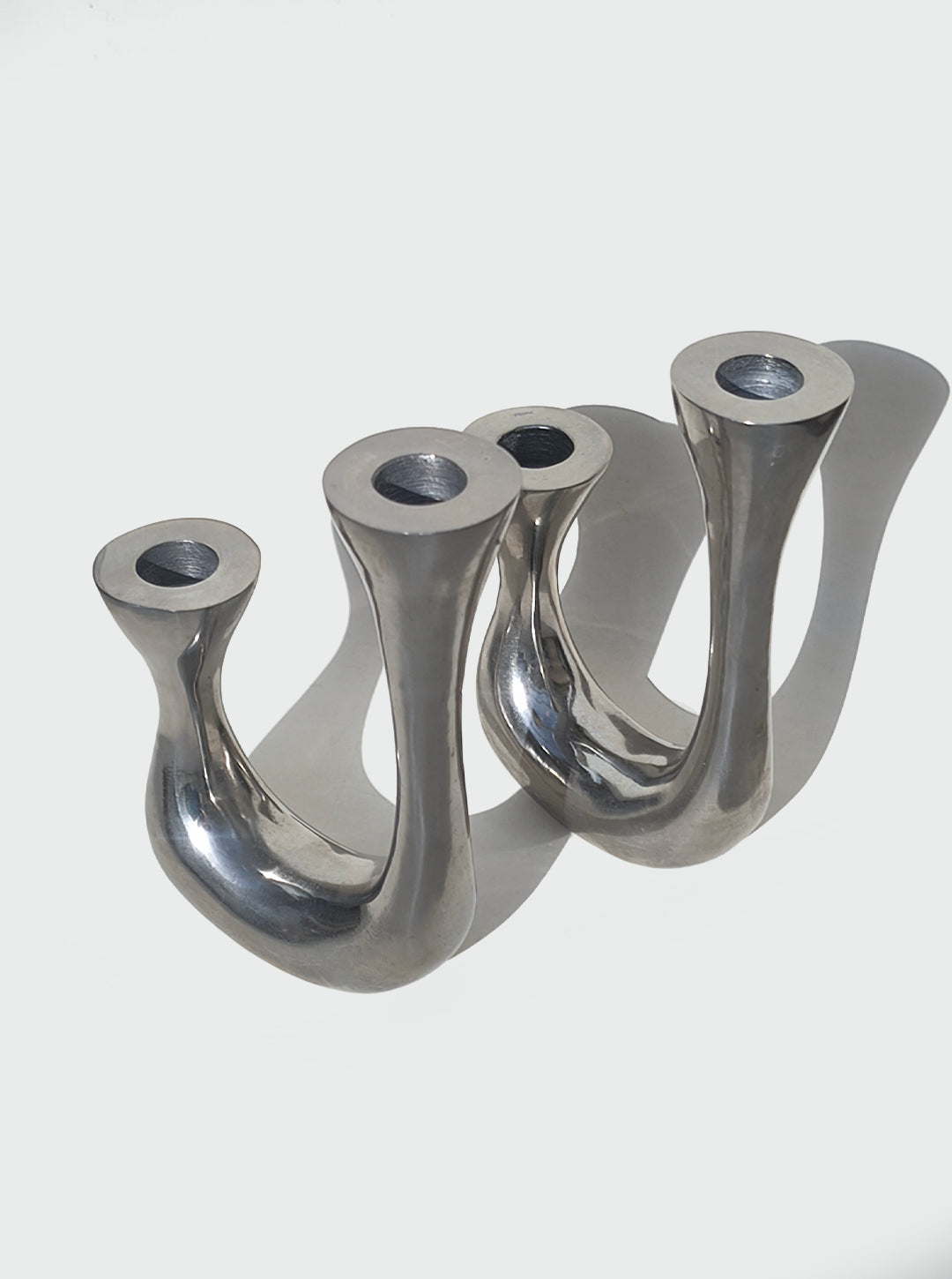 Pair of Candle Holders — side angle