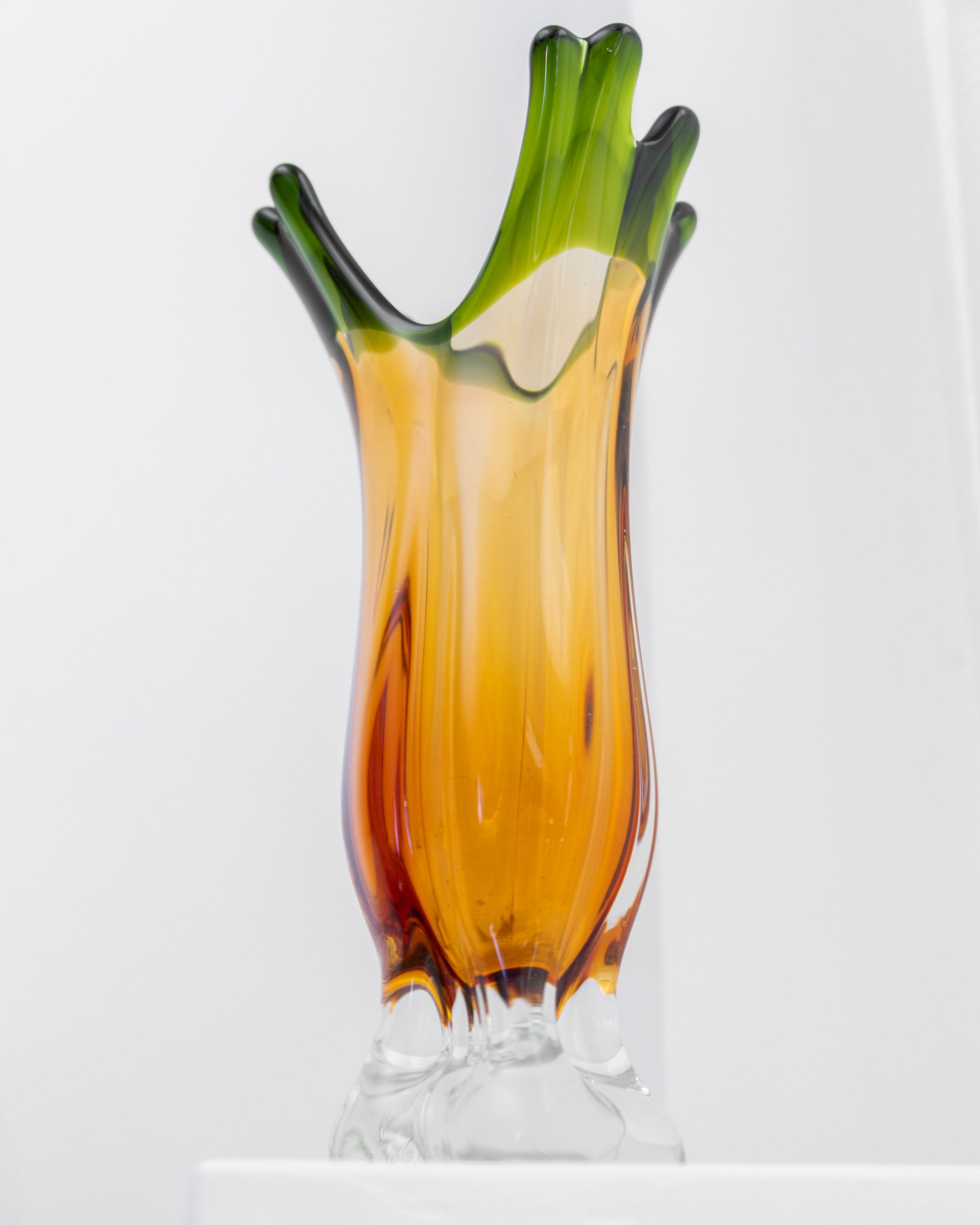 Large Murano Glass Vase by Fratelli Toso 60s
