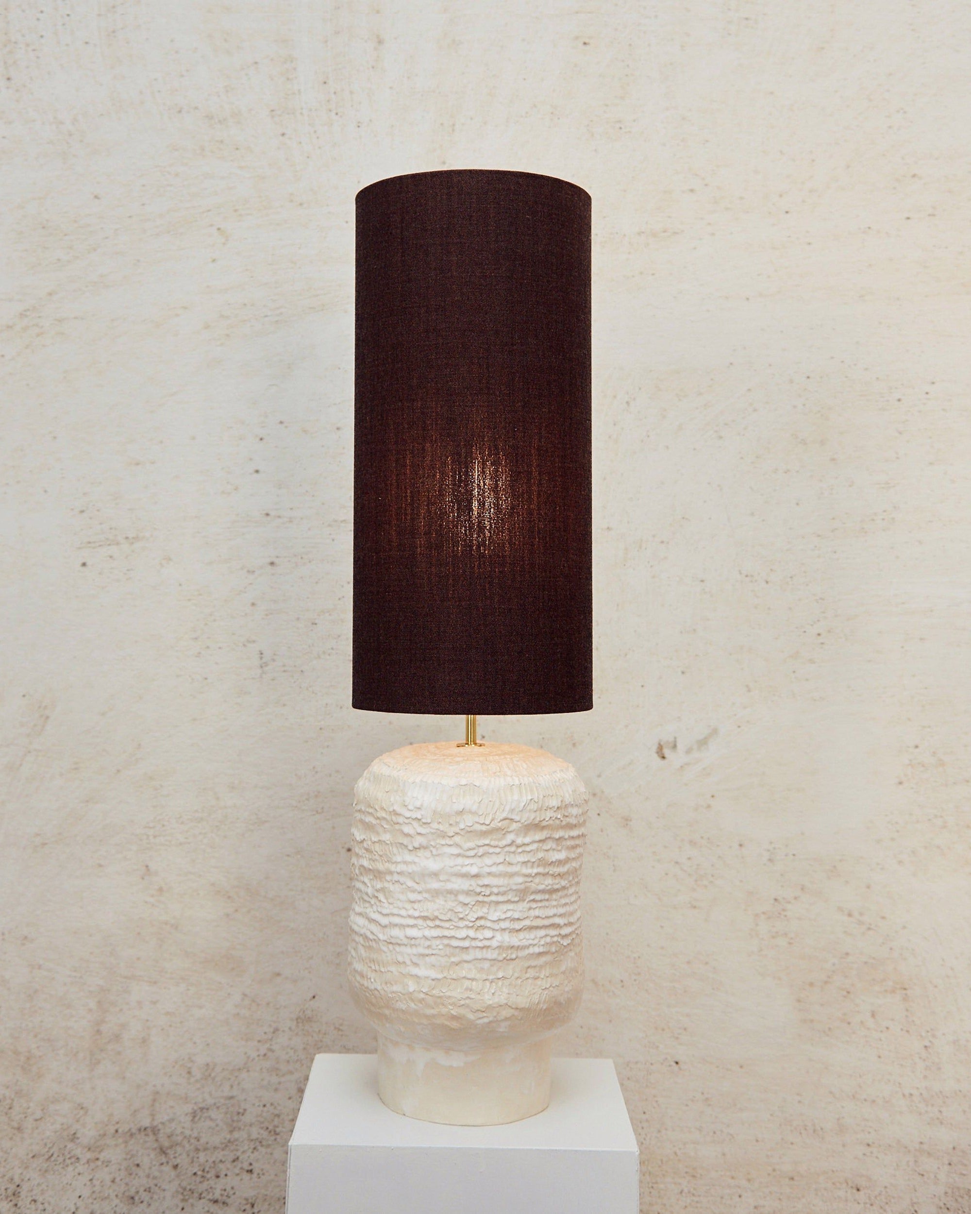 Textured Ceramic Lamp — detail view
