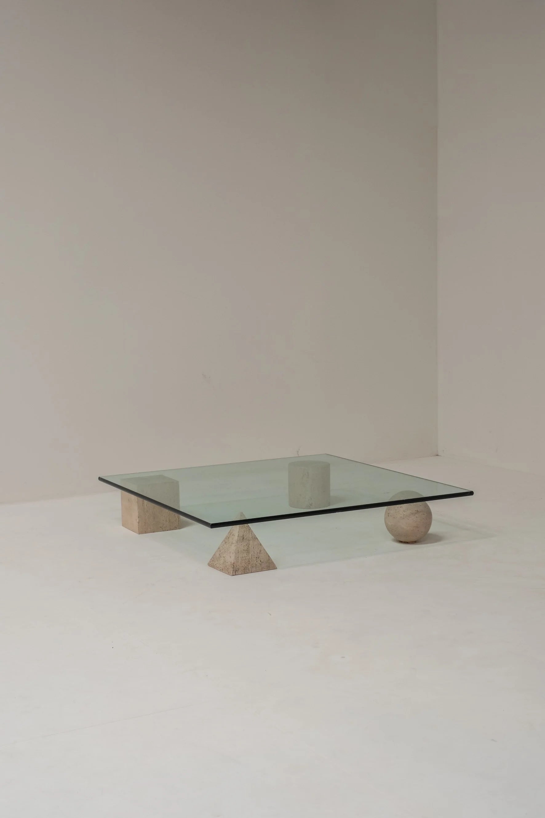 Metaphora Coffee Table by Lella & Massimo Vignelli for Casigliani 1970 — side angle