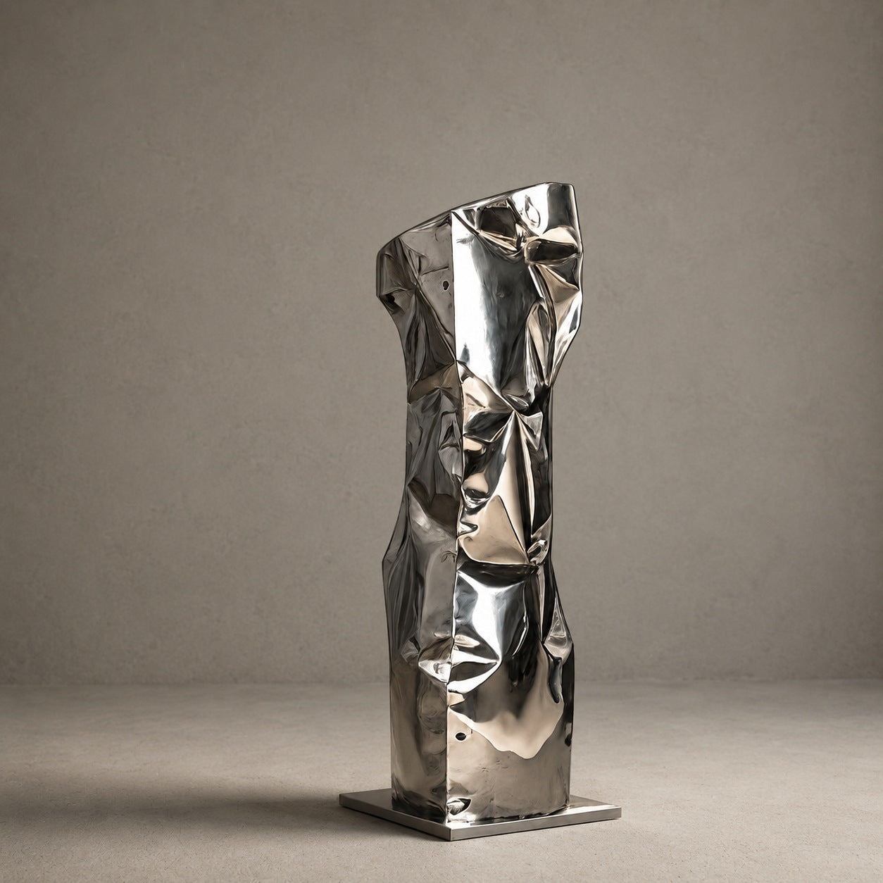 Stainless Steel Sculpture - Monolith Series by Nitush Aroosh by Nitush Aroosh | The Oblist