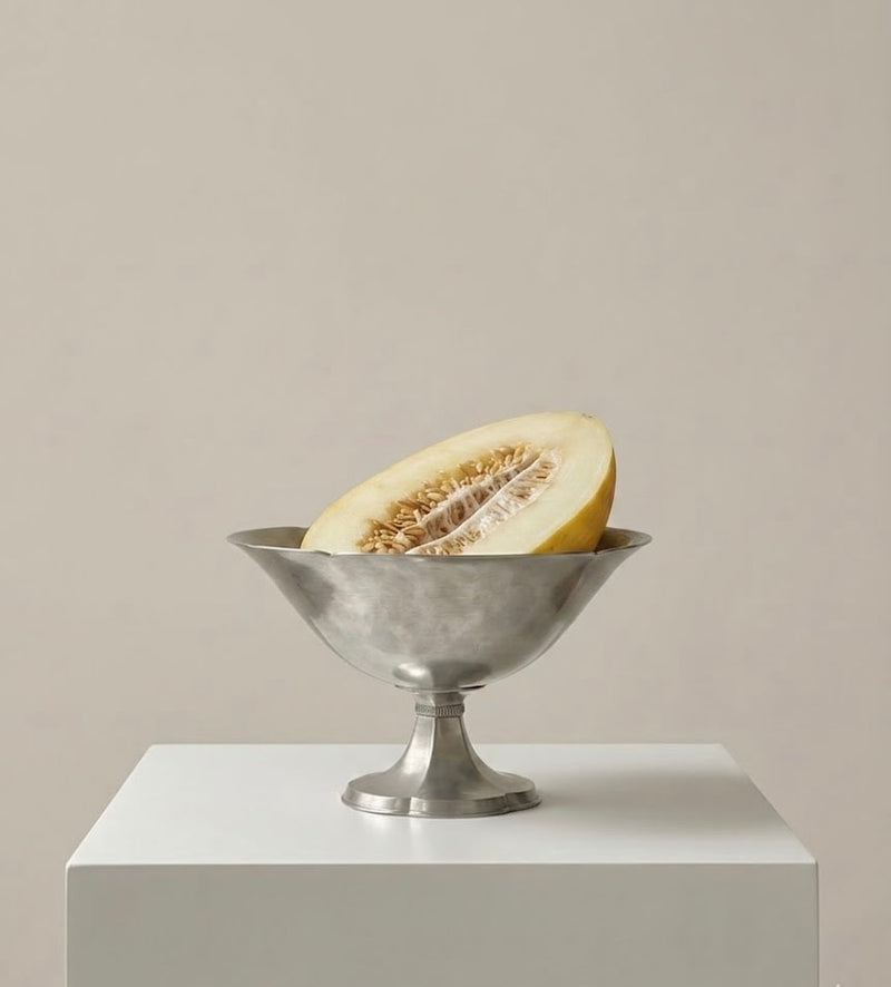 Footed Art Deco Bowl by Just Andersen — detail view