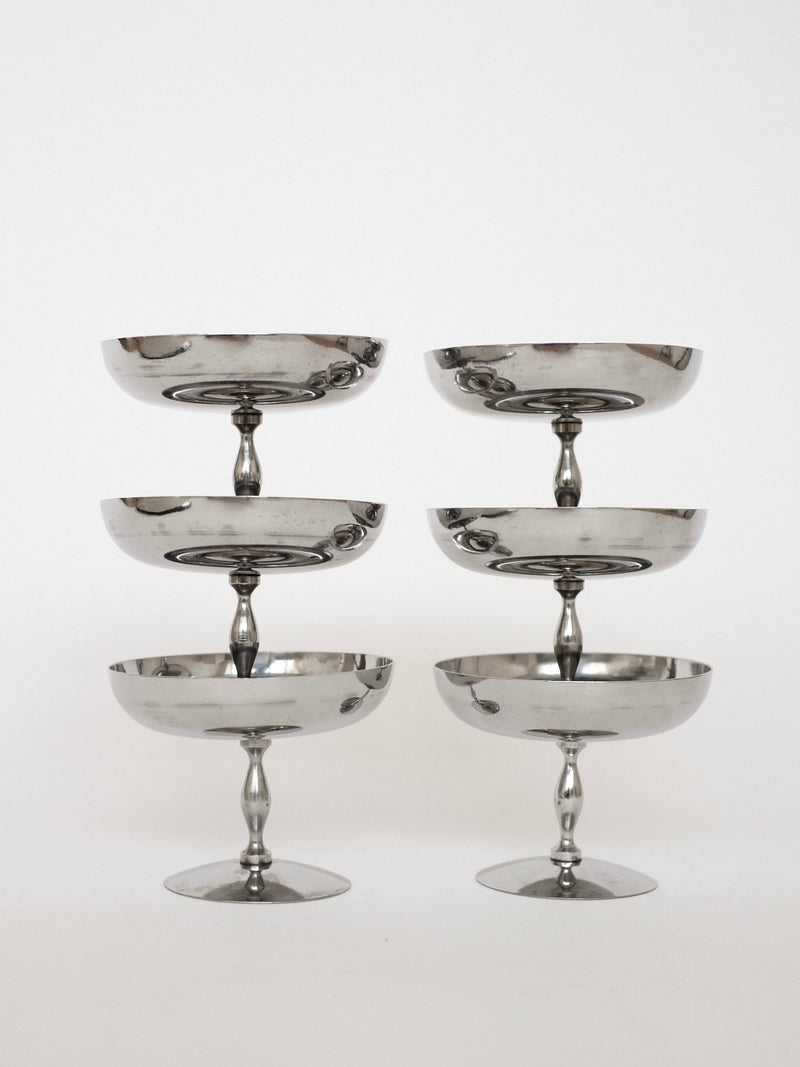 Set of 6 Ice Coupes by septembre studios | The Oblist — stainless steel, modern design