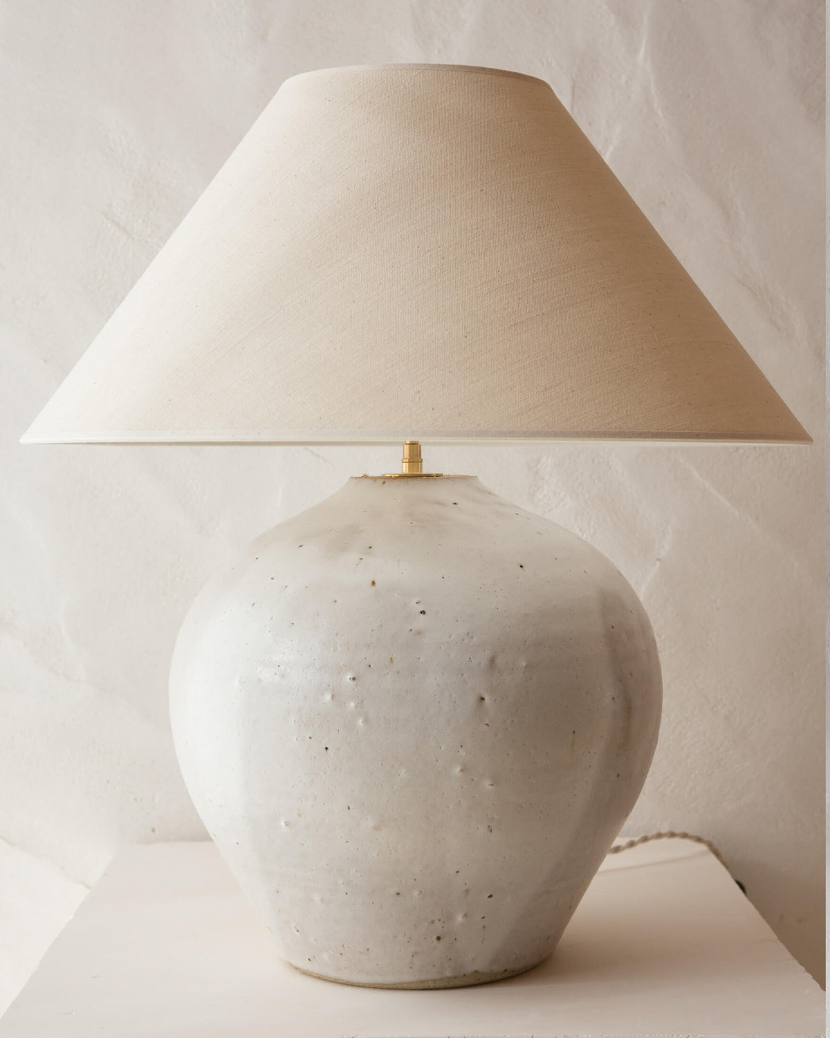 Contemporary Table Lamps in Ceramic "Méga" — lifestyle setting