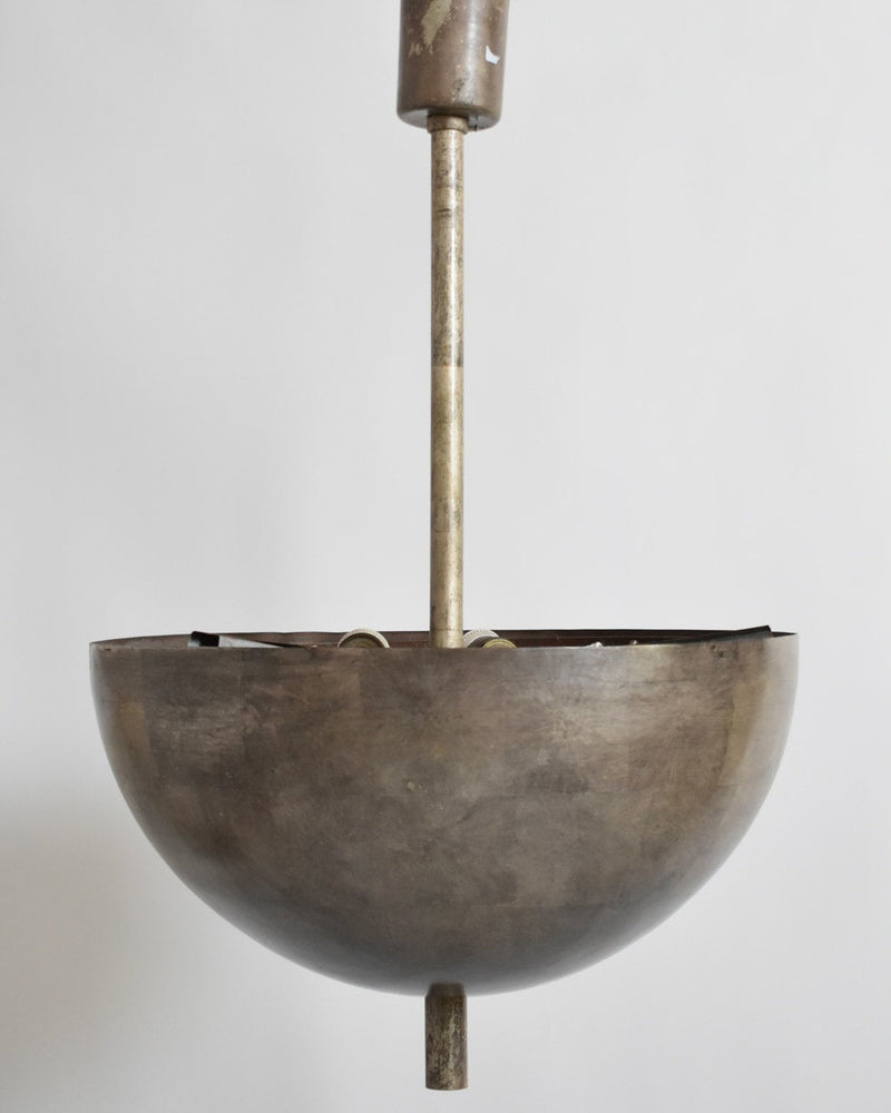Modernist iron ceiling lamp, 1920s by Barracuda Interiors | The Oblist