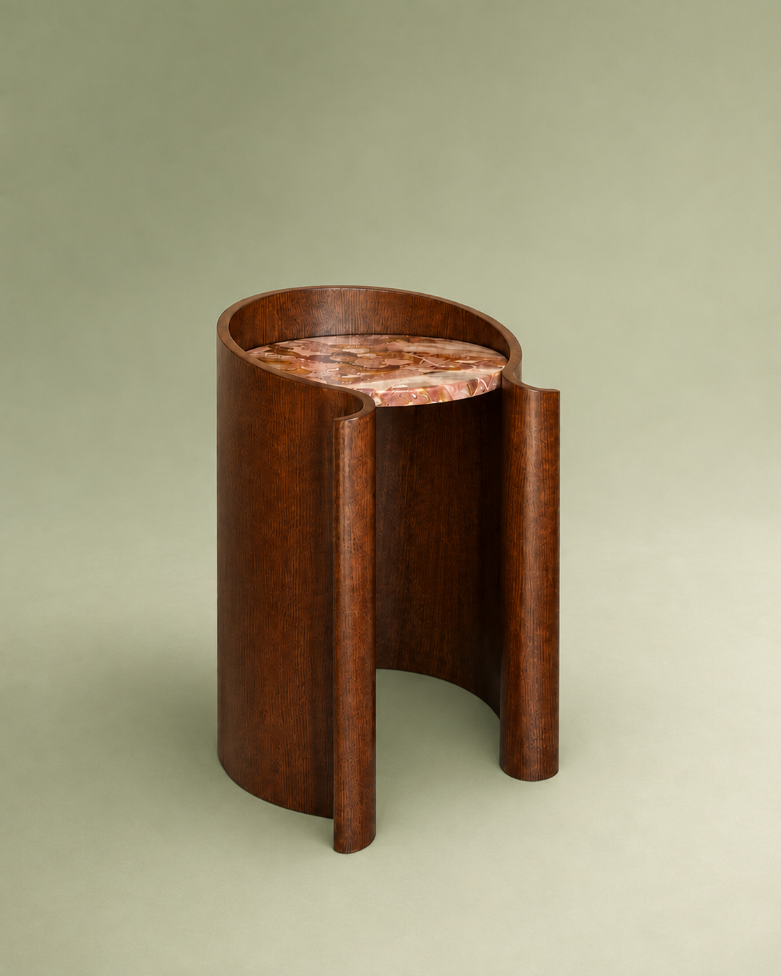 Volute Side Table — lifestyle setting