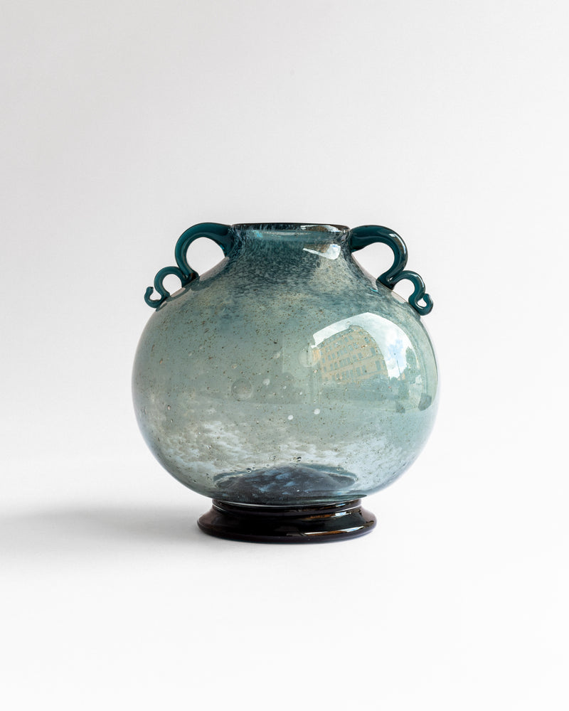 Art Deco Handblown Glass Vase by William Stenberg, Sweden, 1930s by Spigel | The Oblist