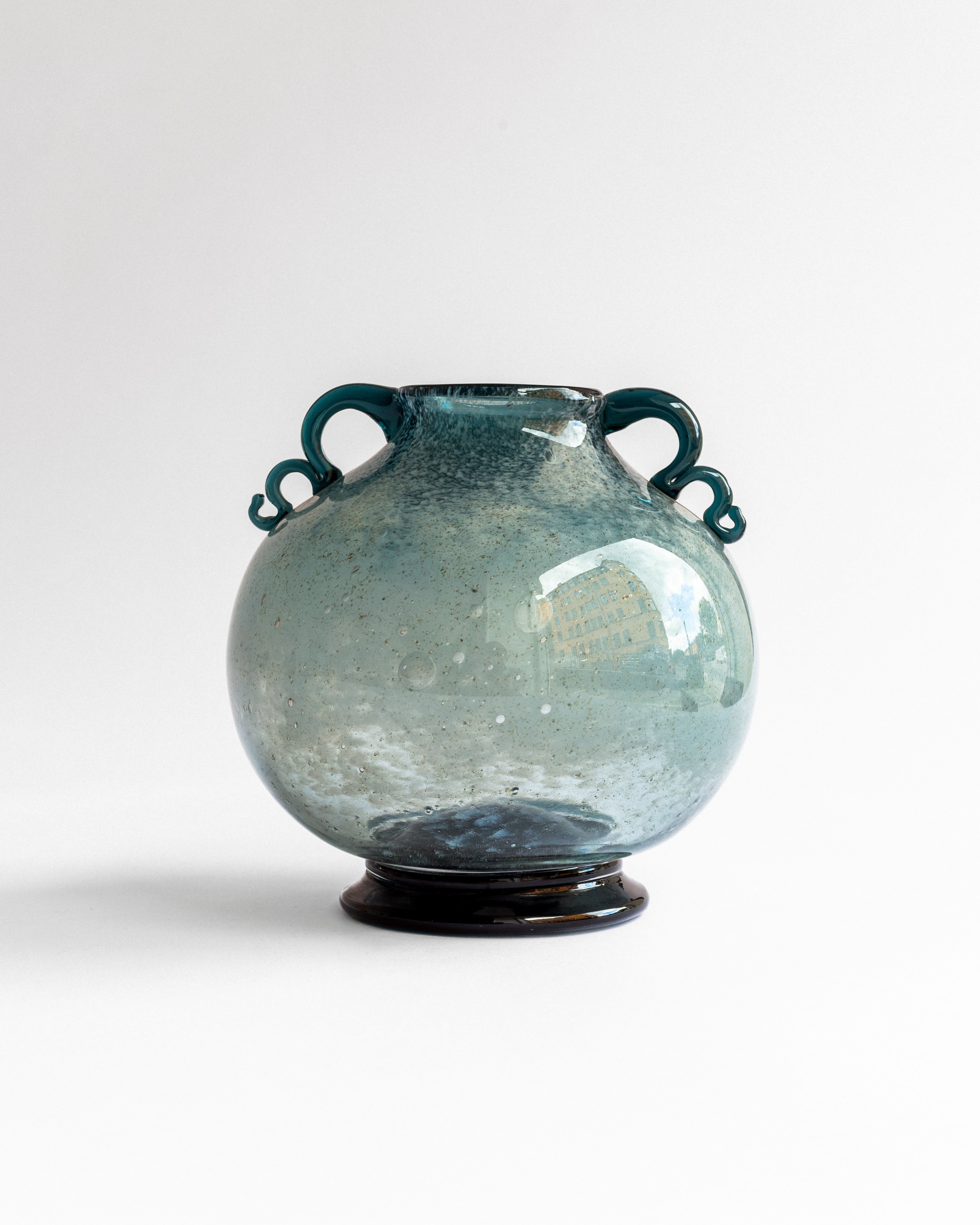 Art Deco Handblown Glass Vase by William Stenberg, Sweden, 1930s by Spigel | The Oblist