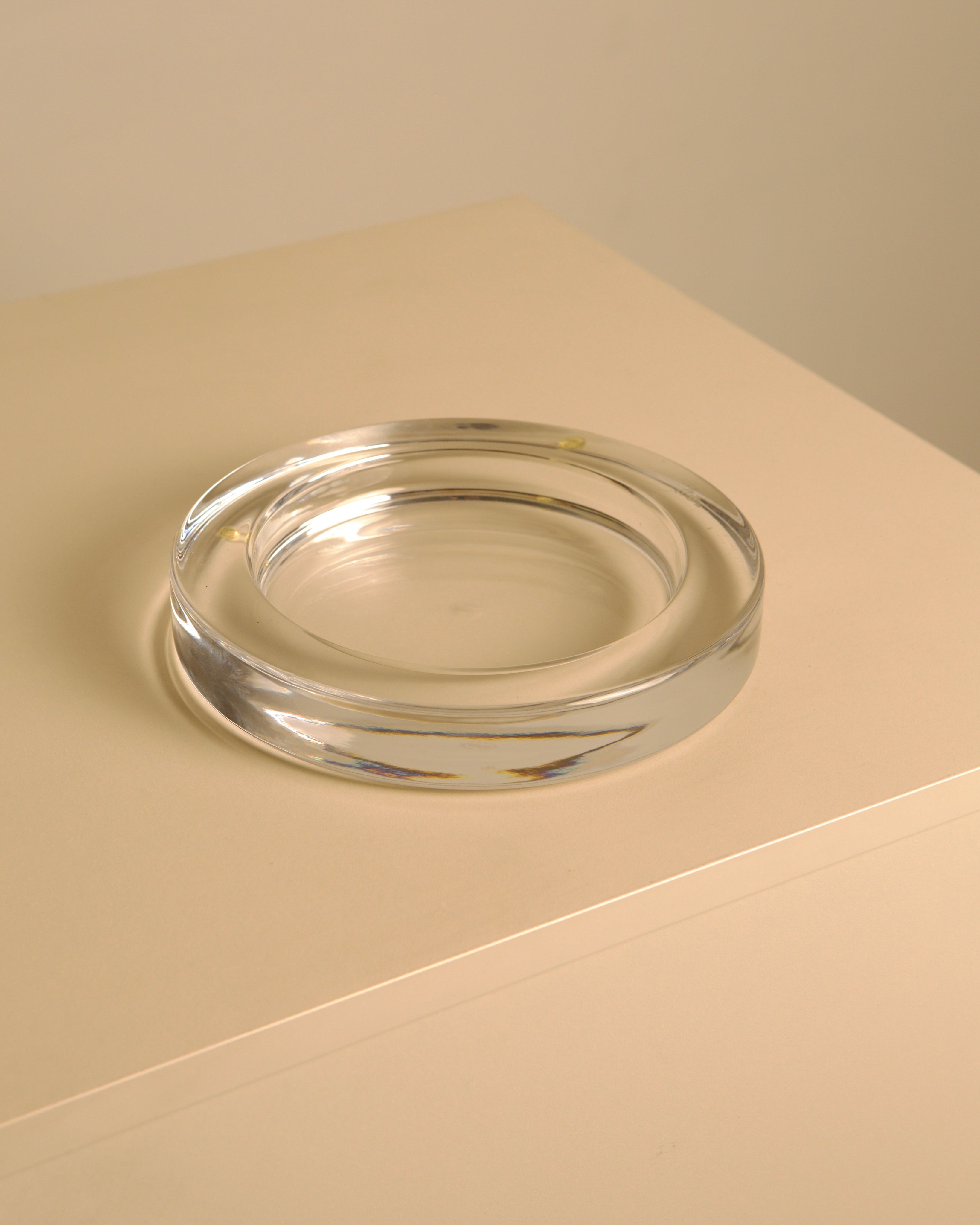 Italian Glass Catchall by Mario Cioni, 1970s — side angle